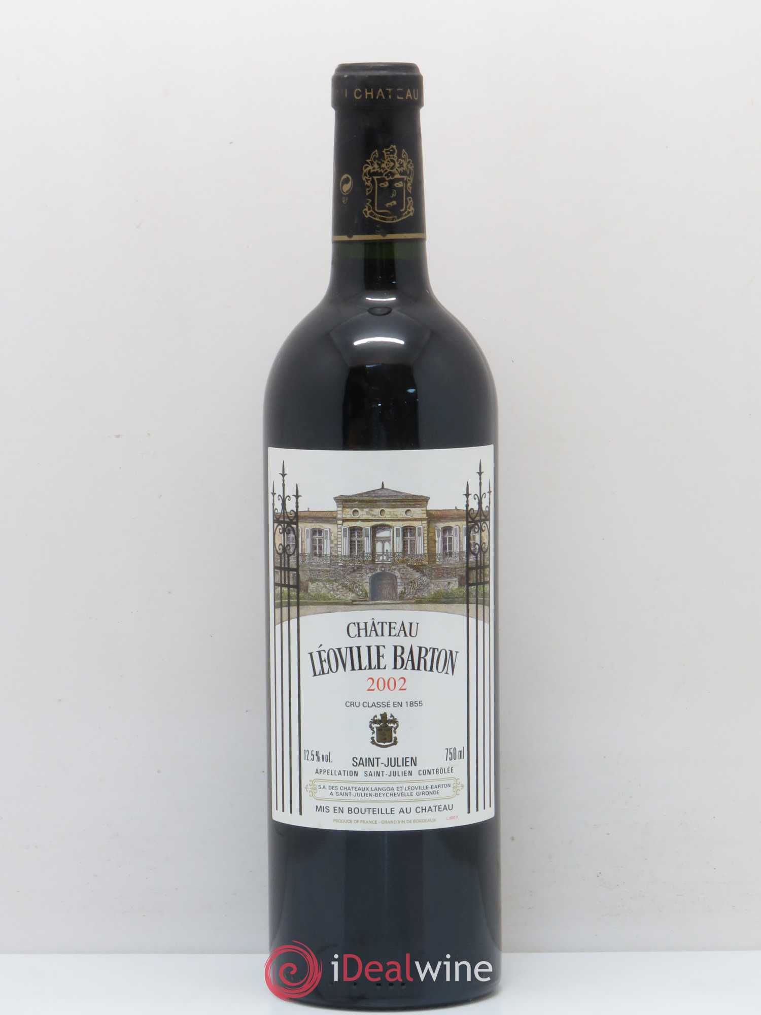 Château Léoville Barton 2ème Grand Cru Classé 2002 - Lot de 1 bouteille - 0