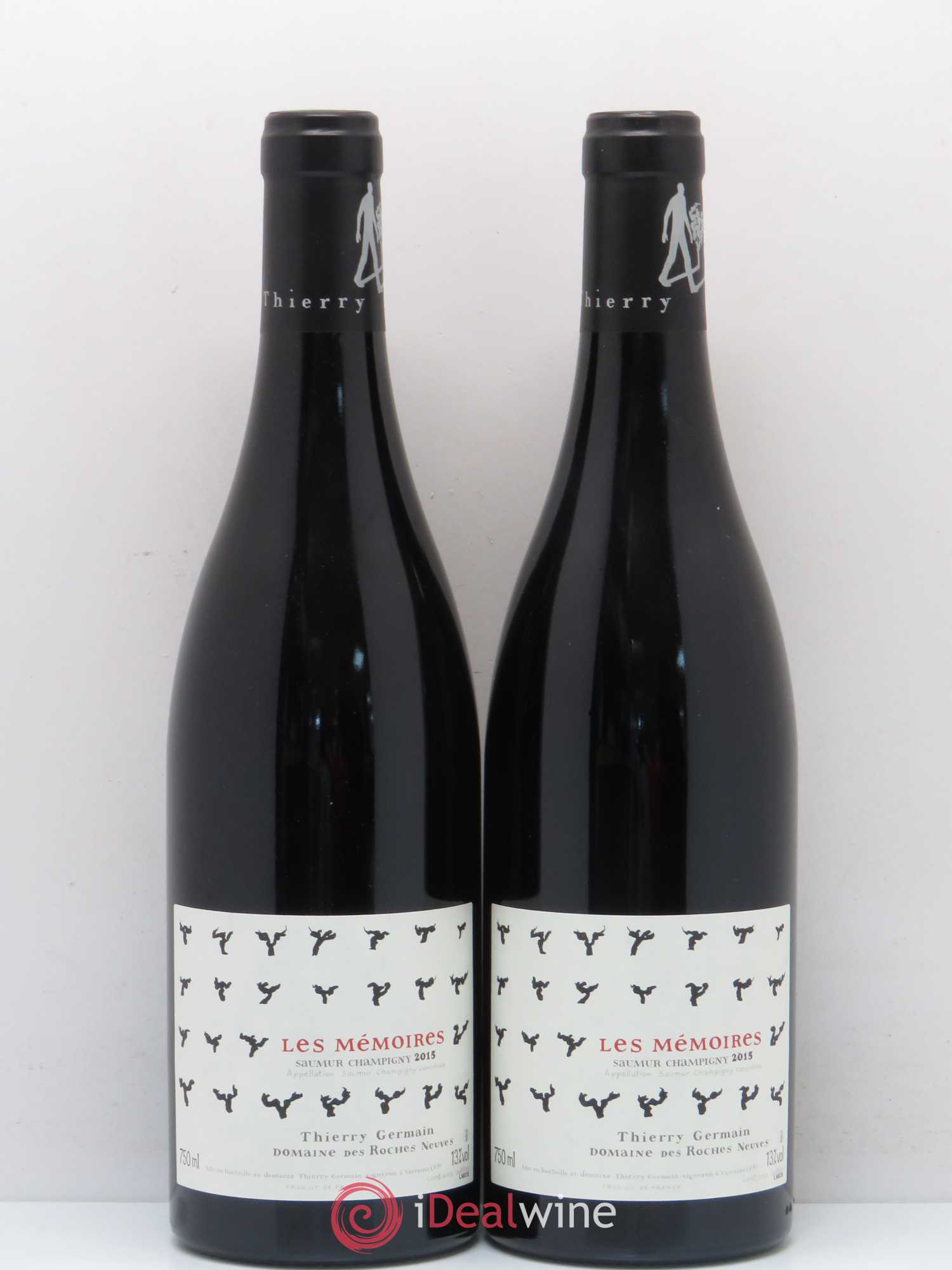 Saumur-Champigny Les Mémoires Domaine des Roches Neuves - Thierry Germain 2015 - Lot de 2 bouteilles - 0