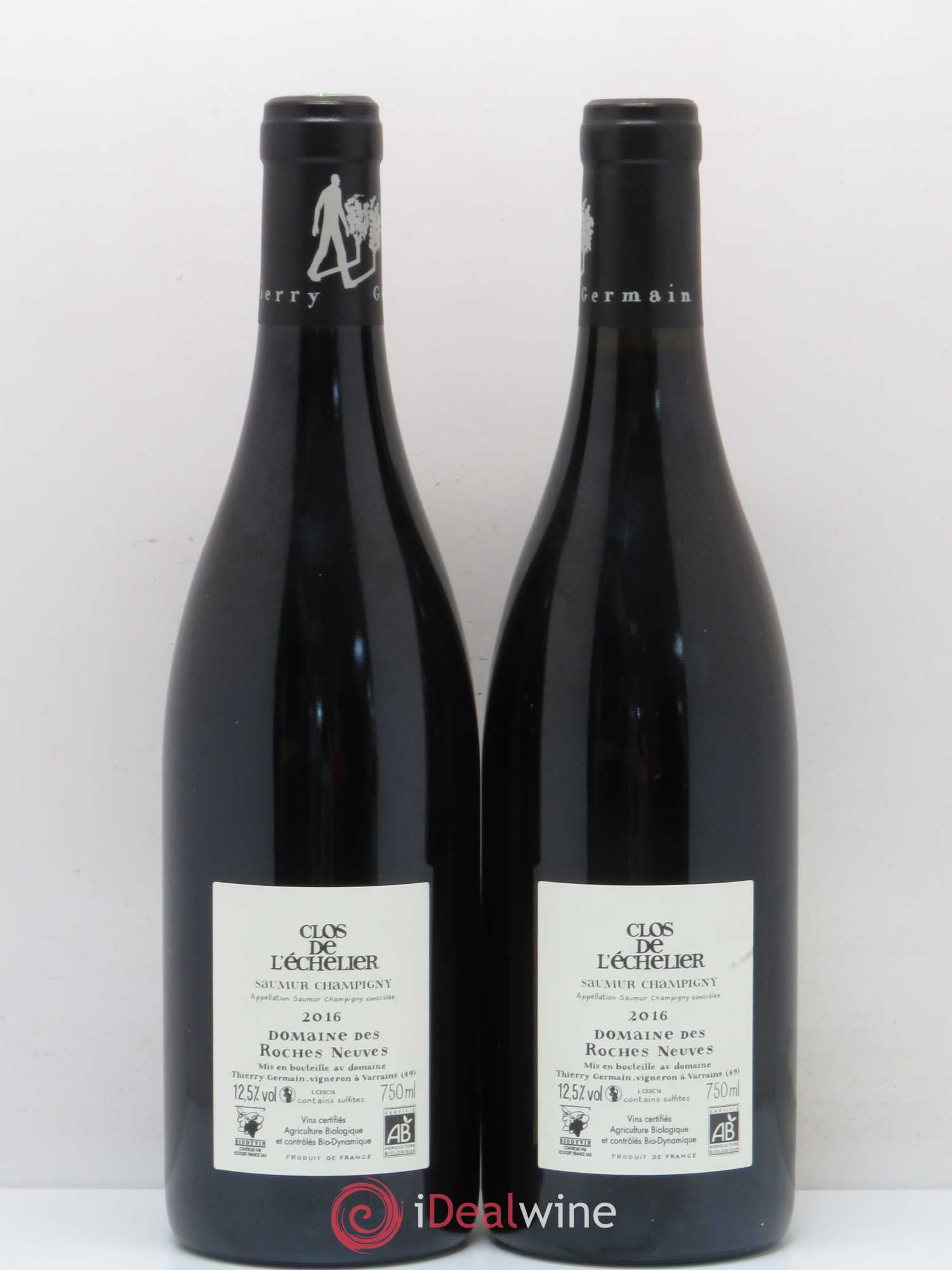 Saumur-Champigny Clos de l'Echelier Domaine des Roches Neuves - Thierry Germain 2016 - Lot de 2 bouteilles - 1