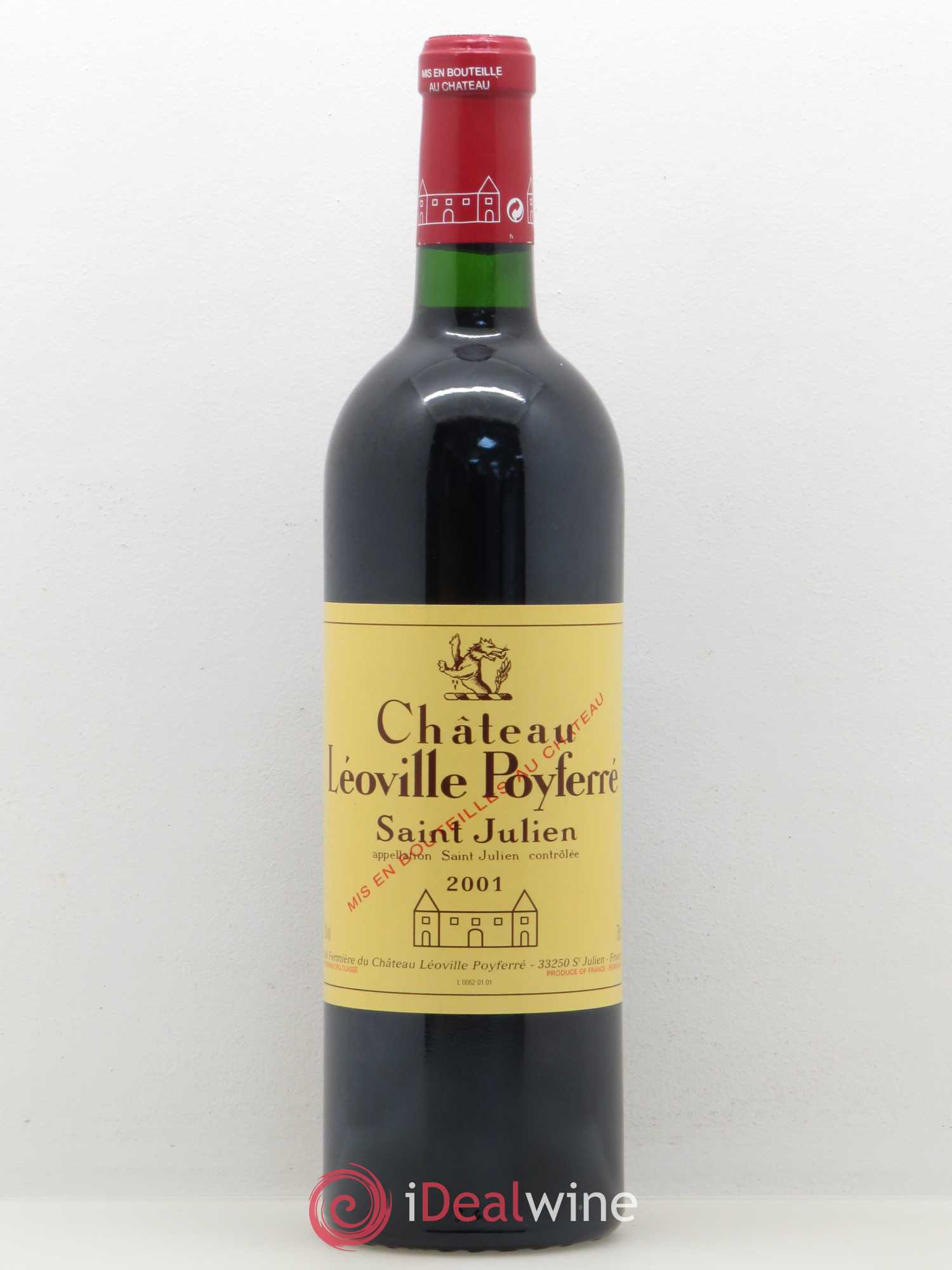 Château Léoville Poyferré 2ème Grand Cru Classé 2001 - Lot de 1 bouteille - 0