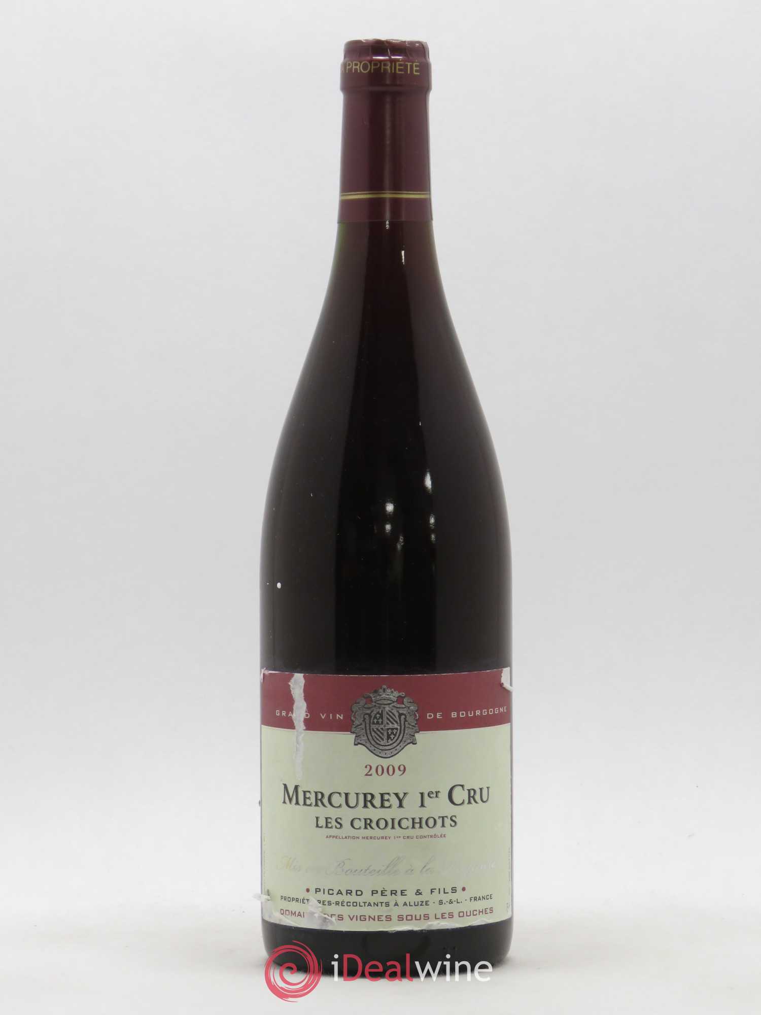 Mercurey 1er Cru Les Croichots Picard (sans prix de réserve) 2009 - Posten von 1 Flasche - 0