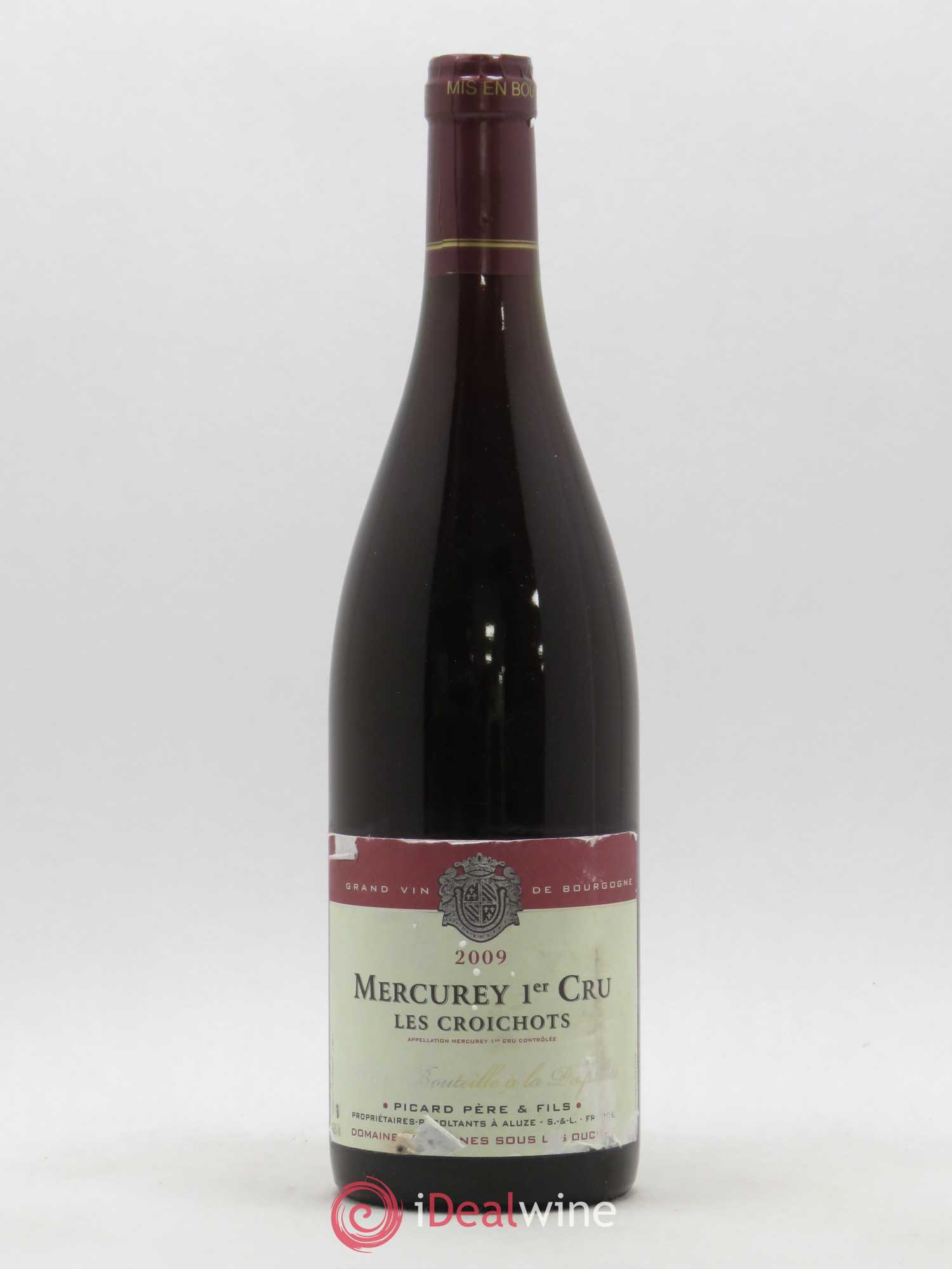 Mercurey 1er Cru Les Croichots Picard (sans prix de réserve) 2009 - Posten von 1 Flasche - 0