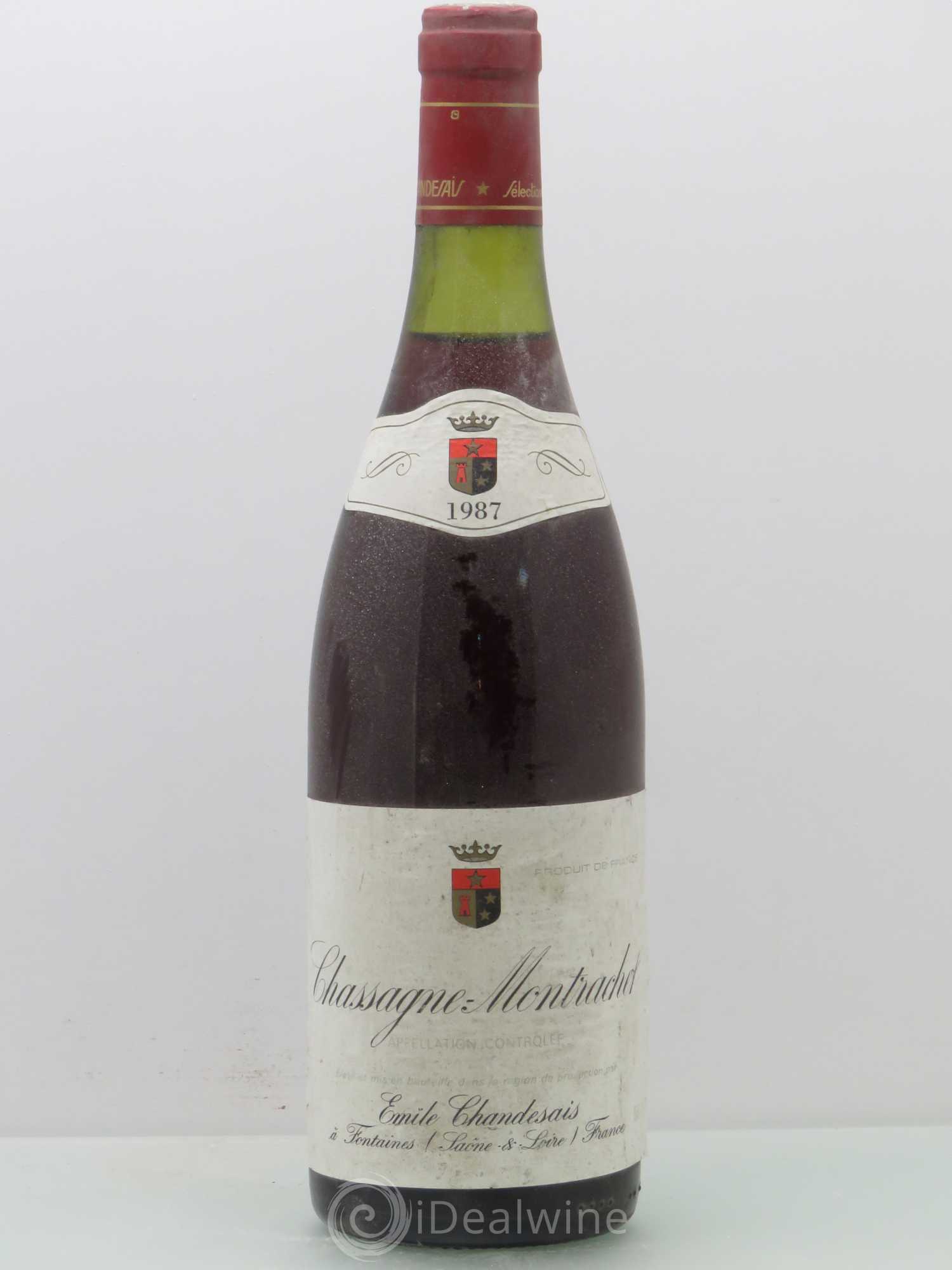 Chassagne-Montrachet Chandesais 1987 - Lot de 1 bouteille - 0