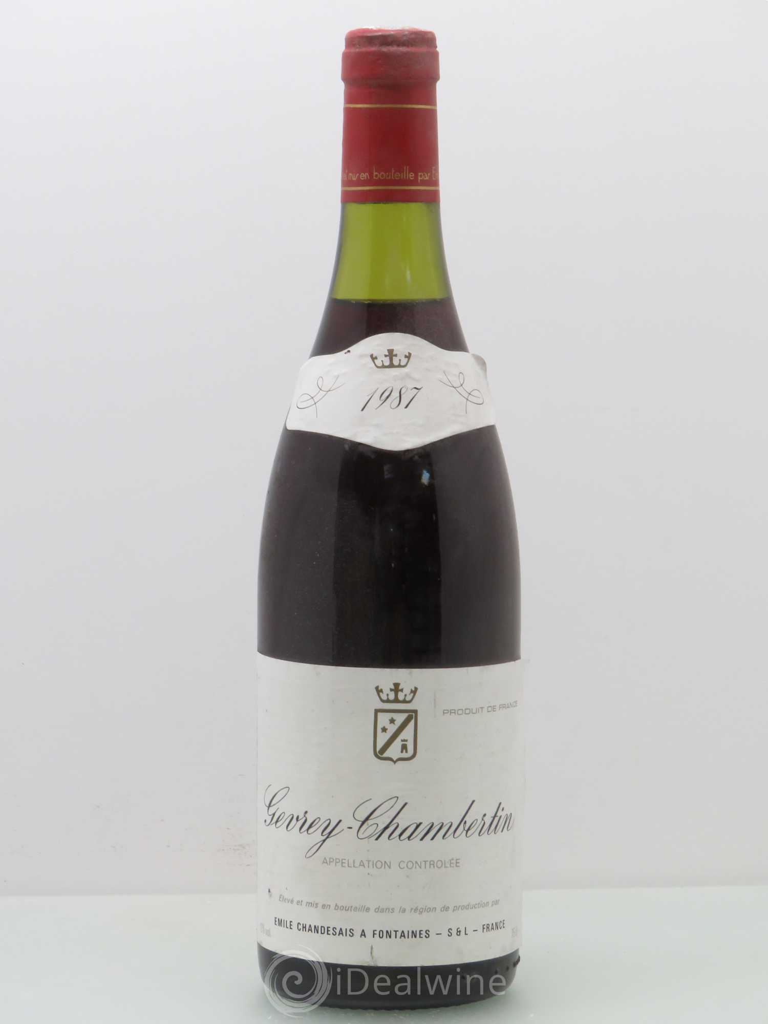 Gevrey-Chambertin Chandesais 1987 - Lot de 1 bouteille - 0