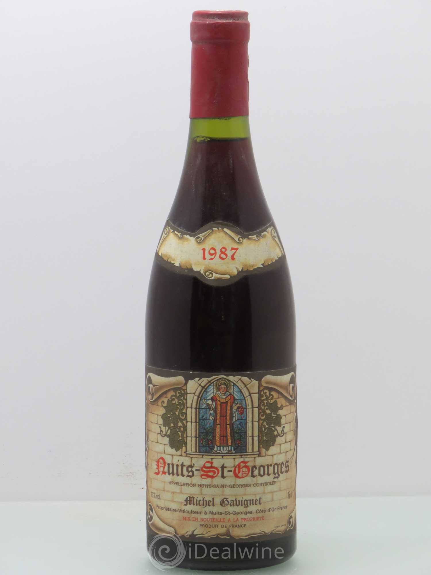 Nuits-Saint-Georges Michel Cavignet. Village 1987 - Lot de 1 bouteille - 0