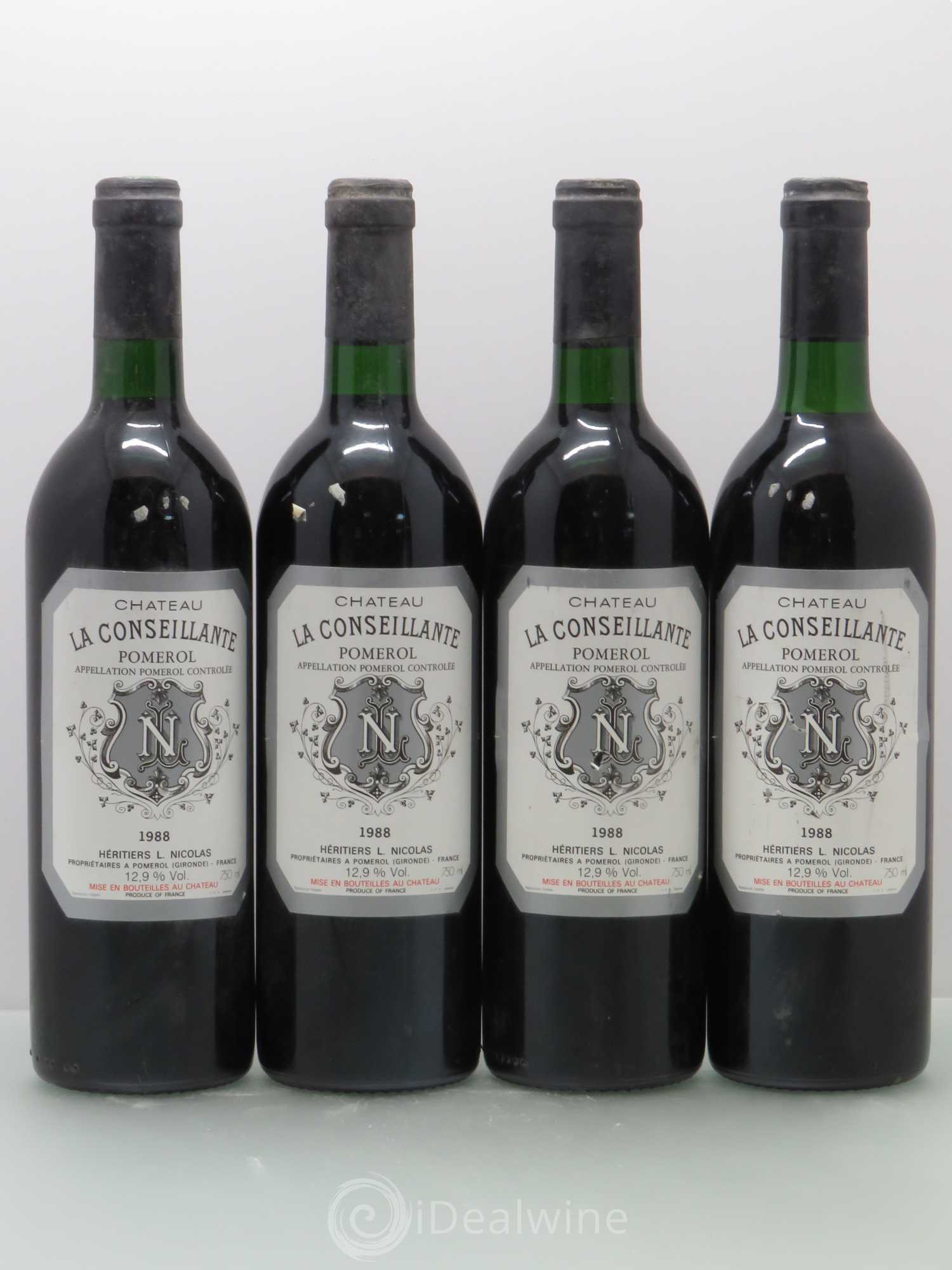 Château la Conseillante 1988 - Lot de 4 bouteilles - 0