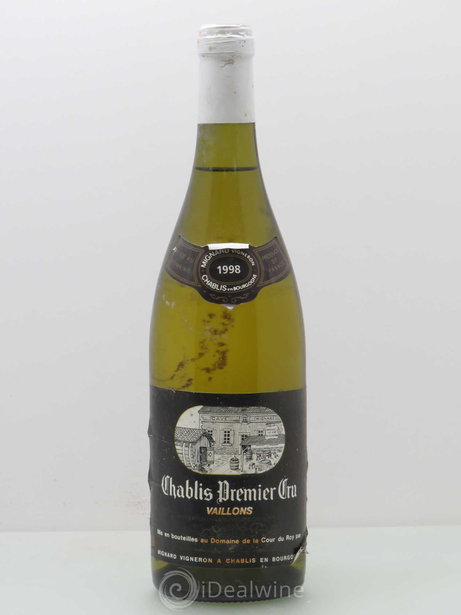 Chablis 1er Cru Vaillons Cuvee Yvonne Mignard 1998 - Posten von 1 Flasche - 0