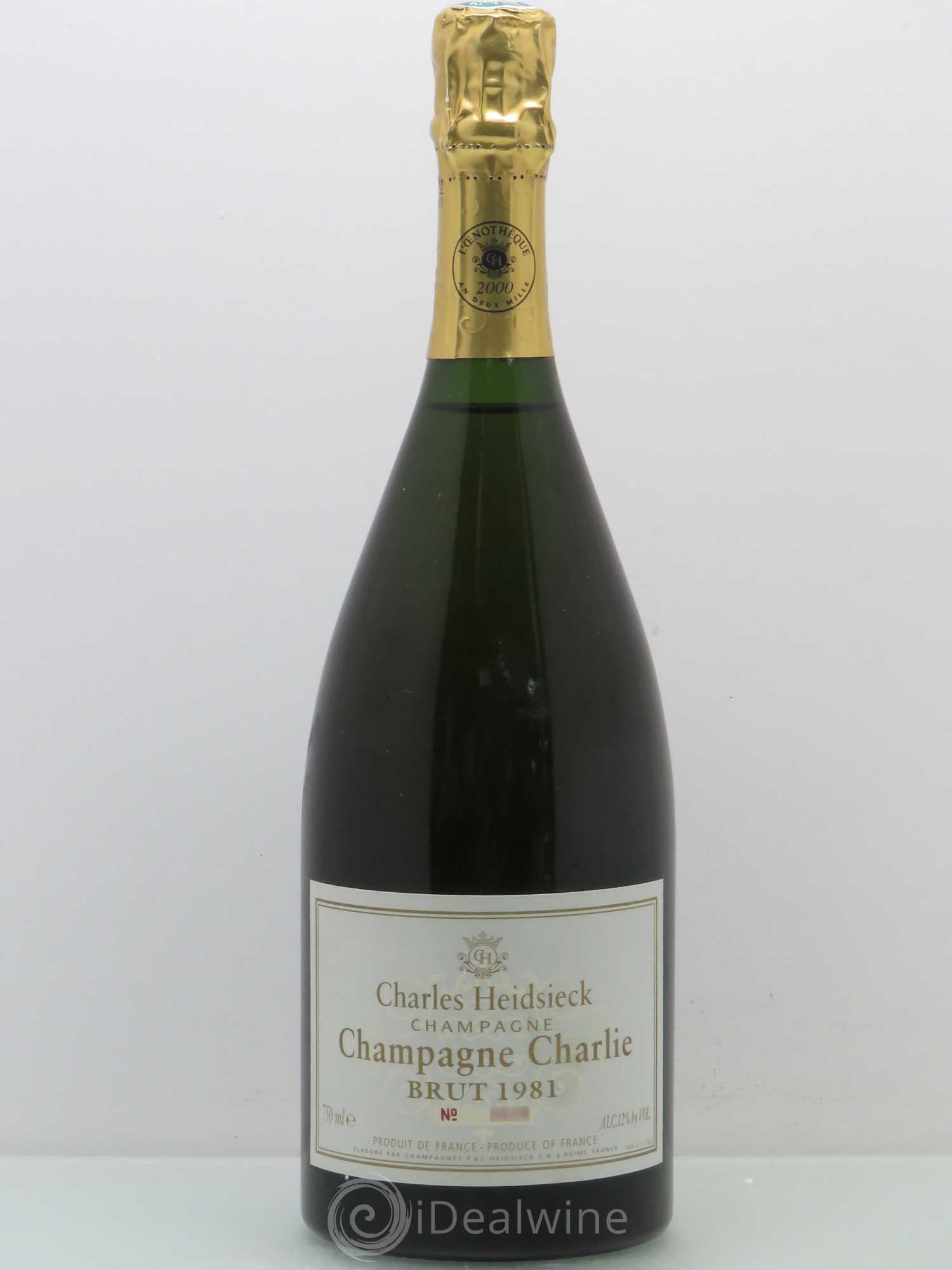 Réserve Charlie Charles Heidsieck 1981 - Lot de 1 bouteille - 0