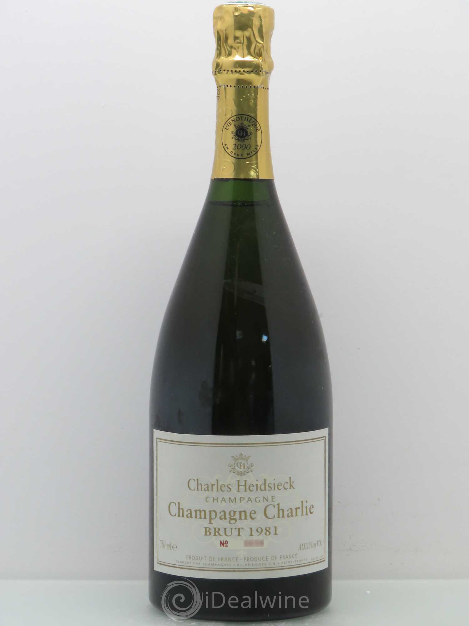 Réserve Charlie Charles Heidsieck 1981 - Lot de 1 bouteille - 0