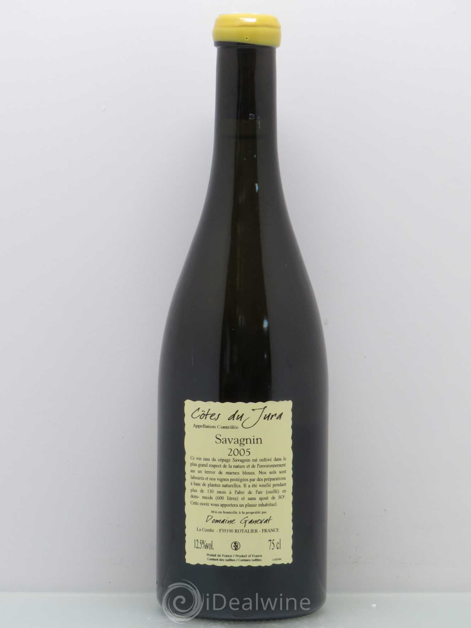 Côtes du Jura Les Vignes de mon Père Jean-François Ganevat (Domaine) Savagnin 2005 - Lot de 1 bouteille - 1