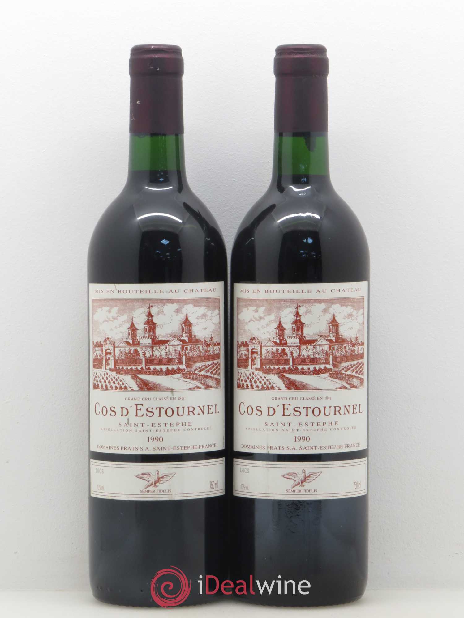 Cos d'Estournel 2ème Grand Cru Classé 1990 - Lot de 2 bouteilles - 0
