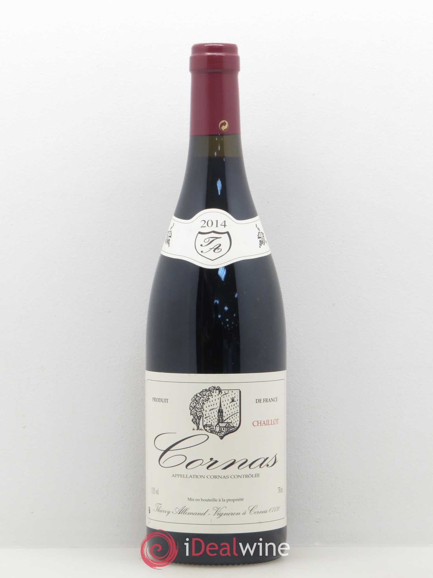 Cornas Chaillot Thierry Allemand 2014 - Lot de 1 bouteille - 0