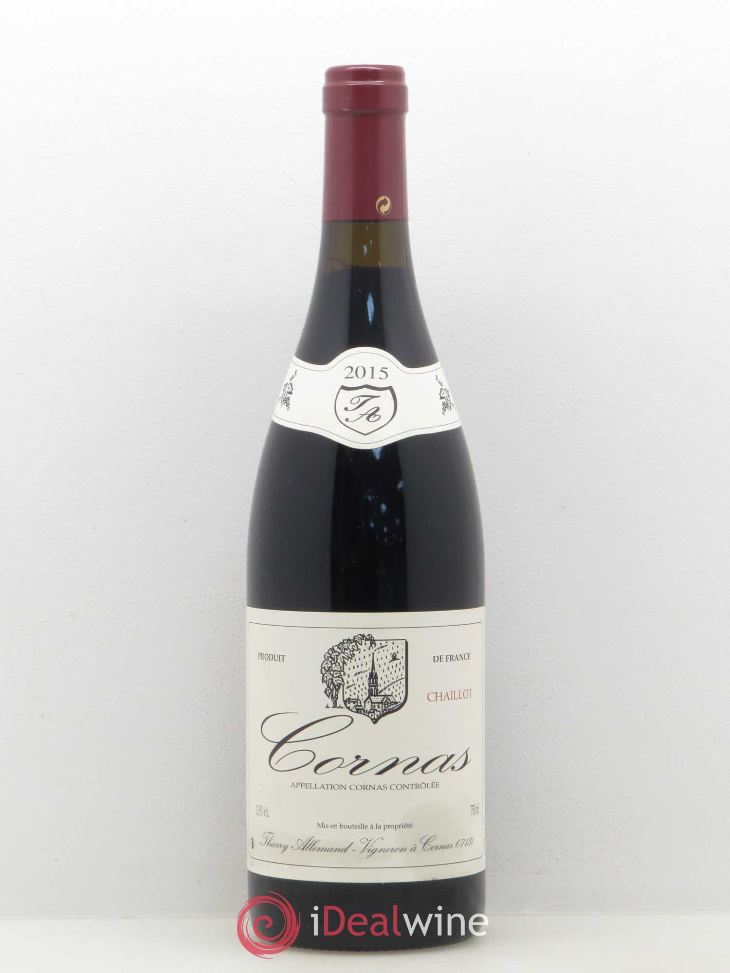 Cornas Chaillot Thierry Allemand 2015 - Lot de 1 bouteille - 0