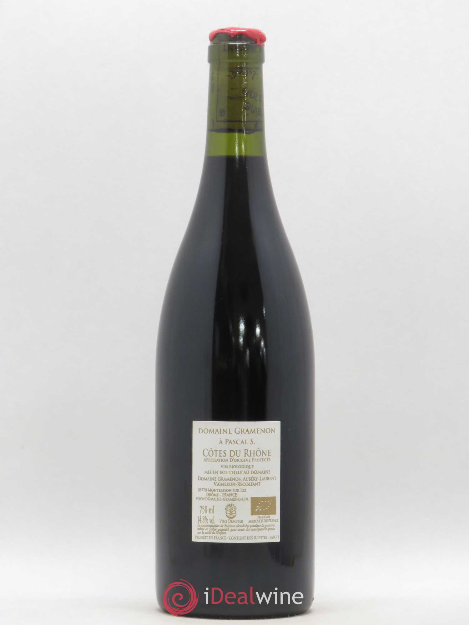 Côtes-du-Rhône A Pascal S. Gramenon (Domaine) 2015 - Lot de 1 bouteille - 1