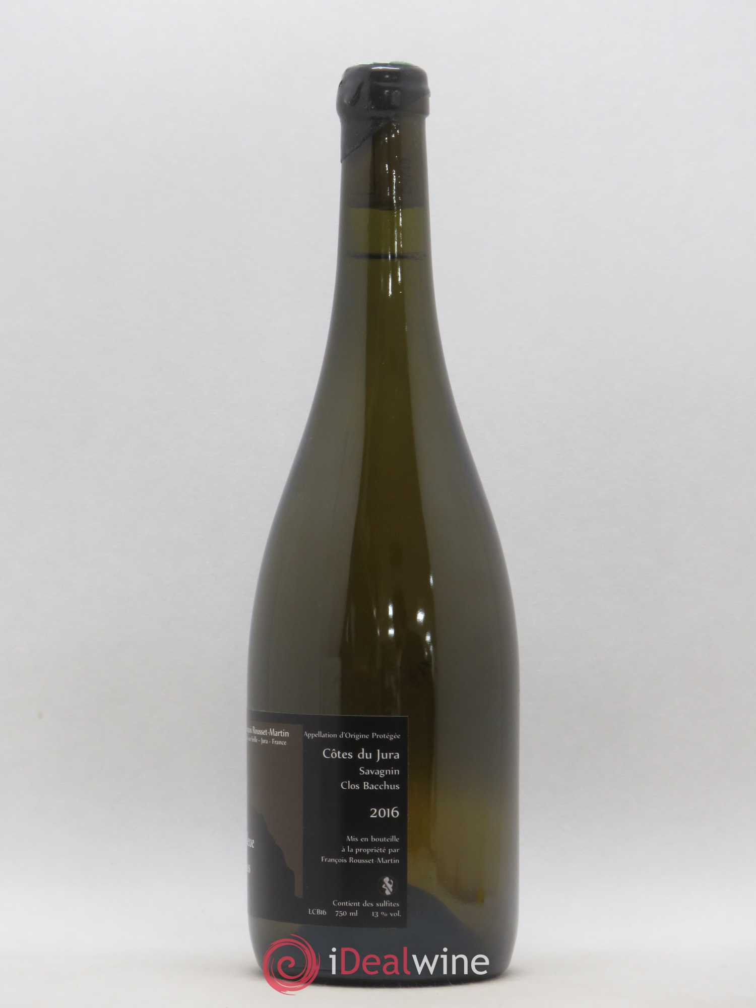 Côtes du Jura Savagnin La Veine Bleue De Bacchus François Rousset Martin 2016 - Posten von 1 Flasche - 1