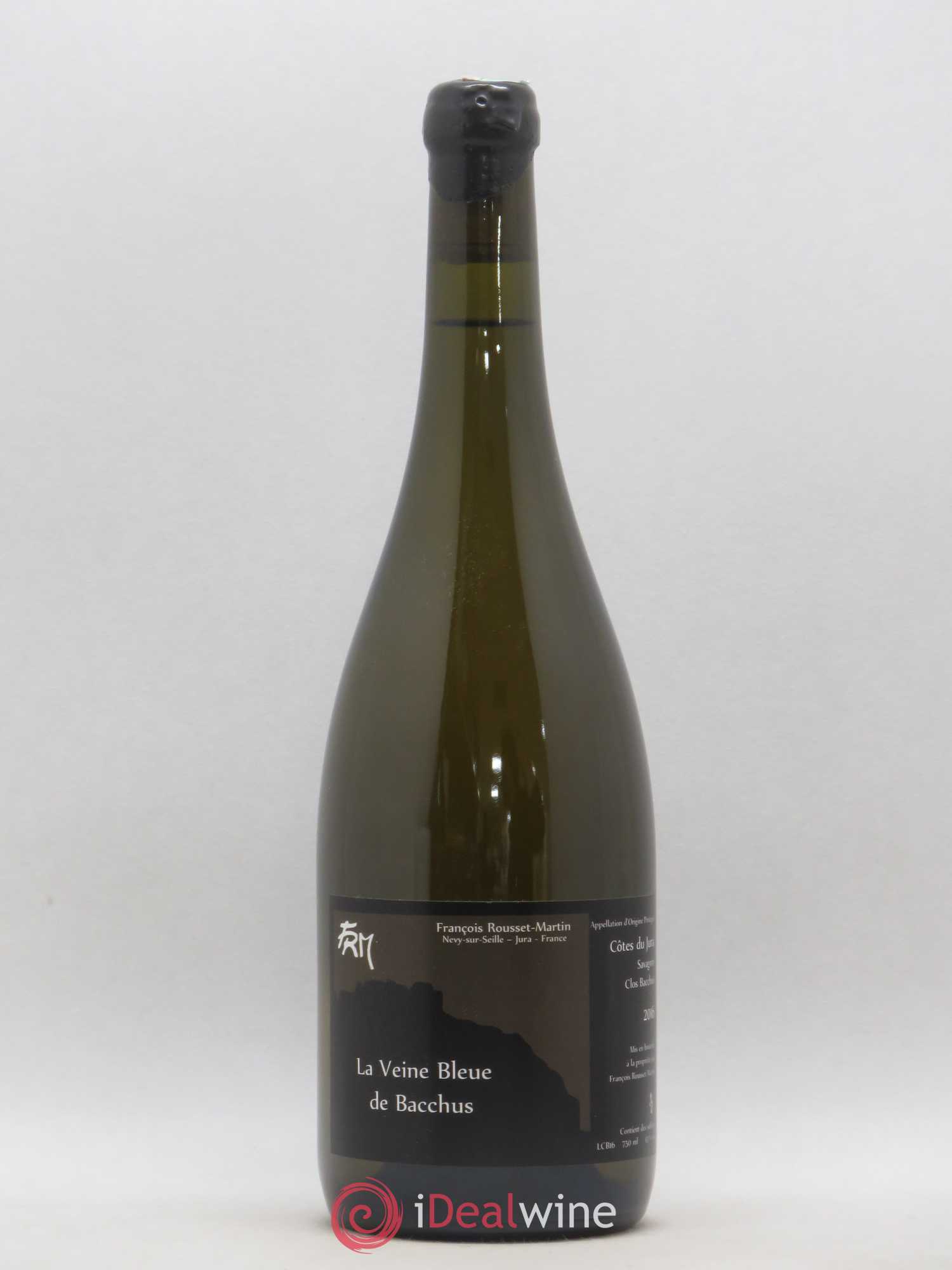 Côtes du Jura Savagnin La Veine Bleue De Bacchus François Rousset Martin 2016 - Posten von 1 Flasche - 0