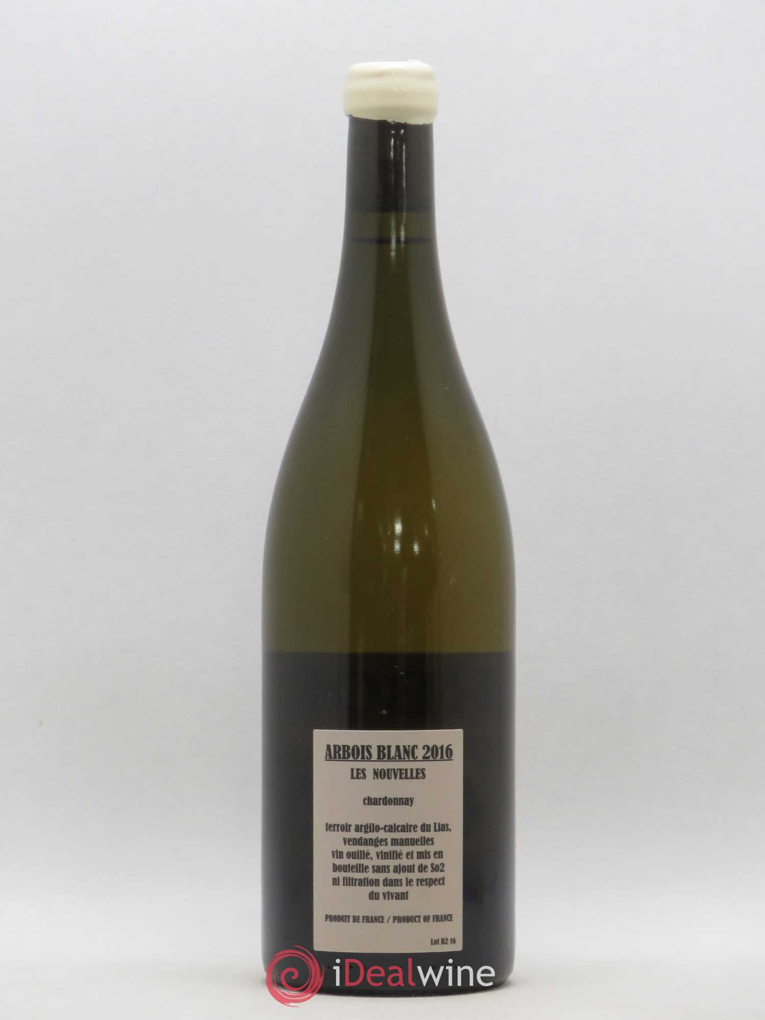 Arbois Chardonnay Les Nouvelles Adeline Houillon & Renaud Bruyère 2016 - Posten von 1 Flasche - 1