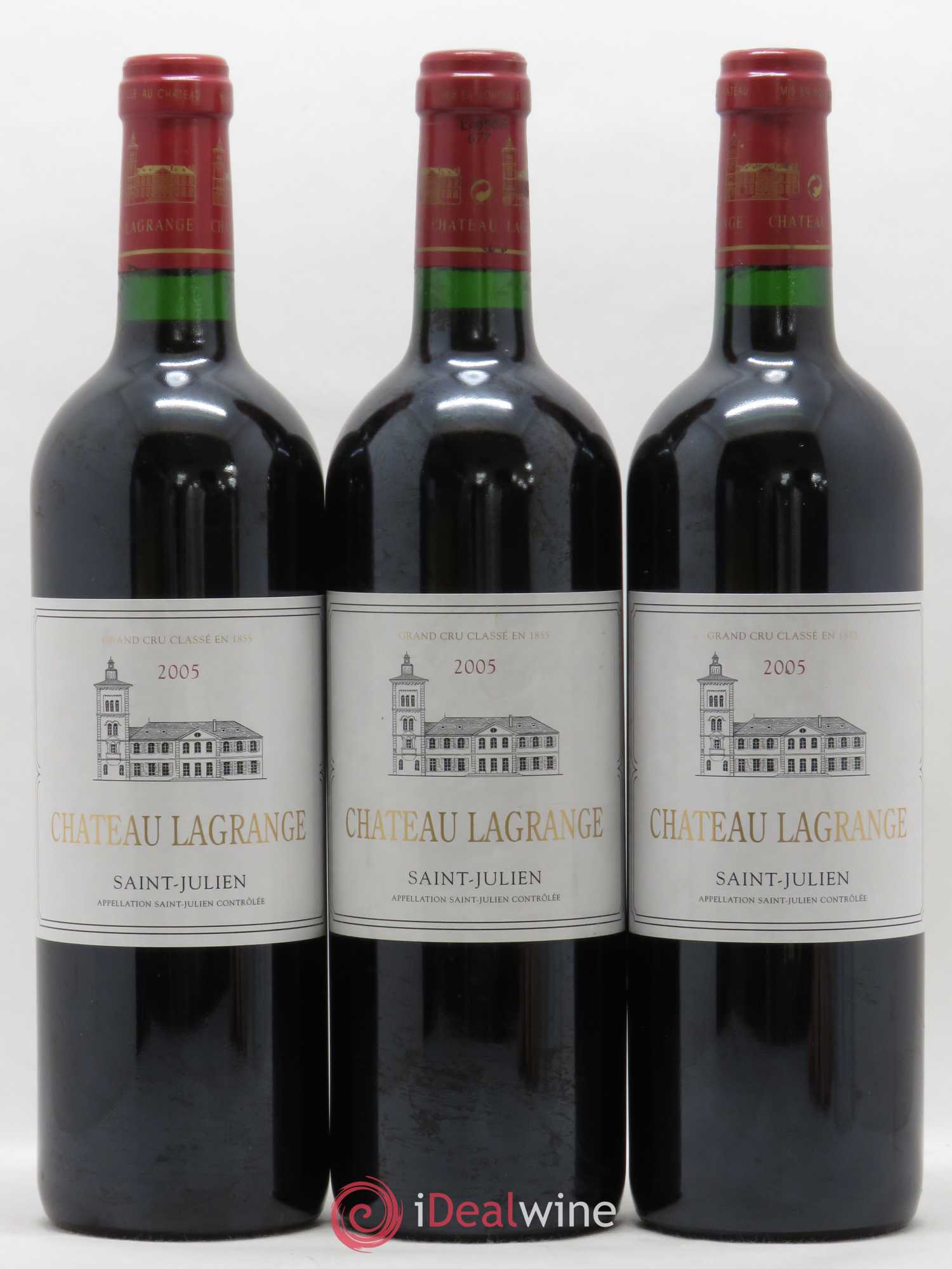 Château Lagrange 3ème Grand Cru Classé 2005 - Lot de 3 bouteilles - 0