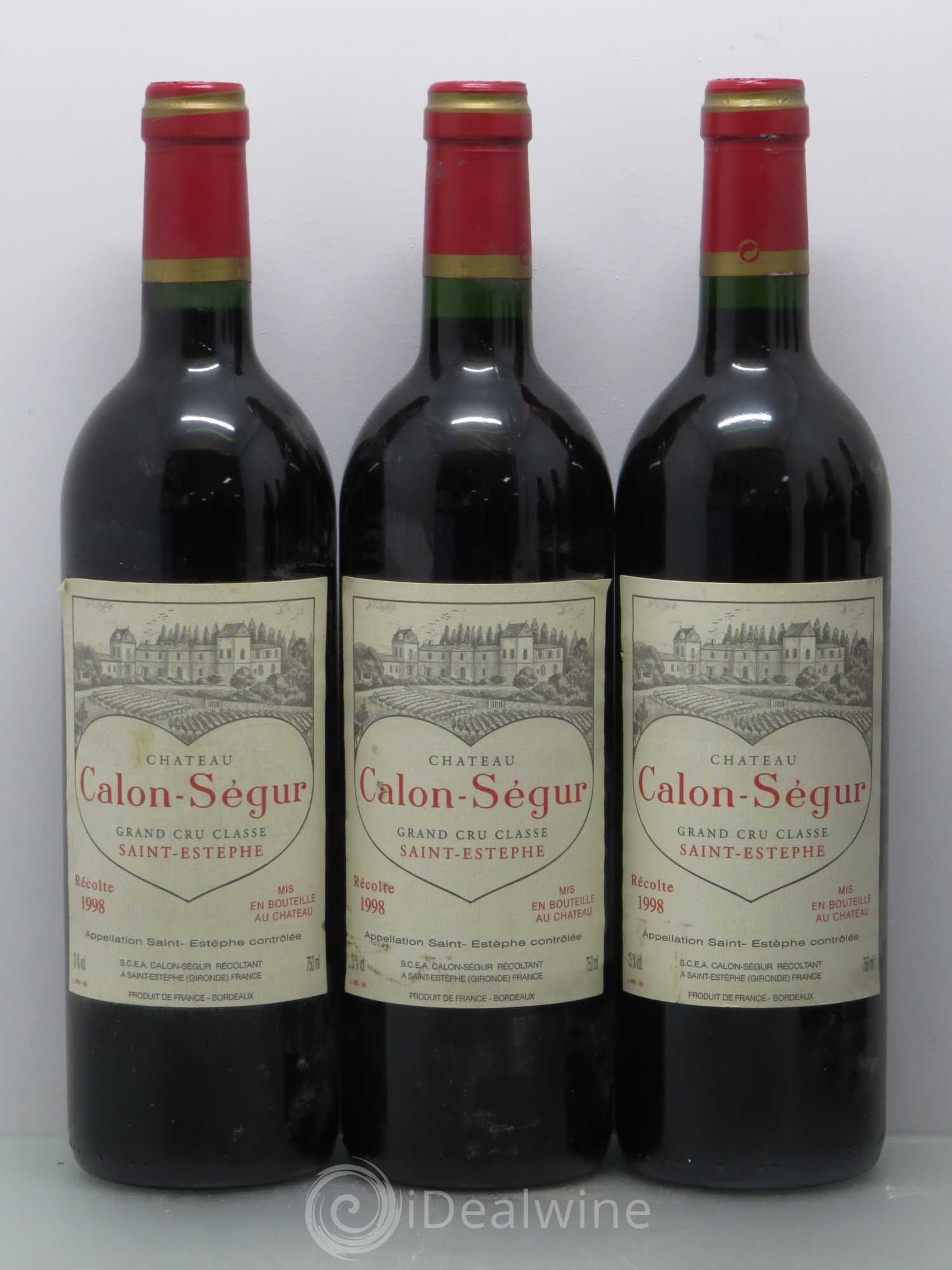 Château Calon Ségur 3ème Grand Cru Classé 1998 - Lot de 6 bouteilles - 2