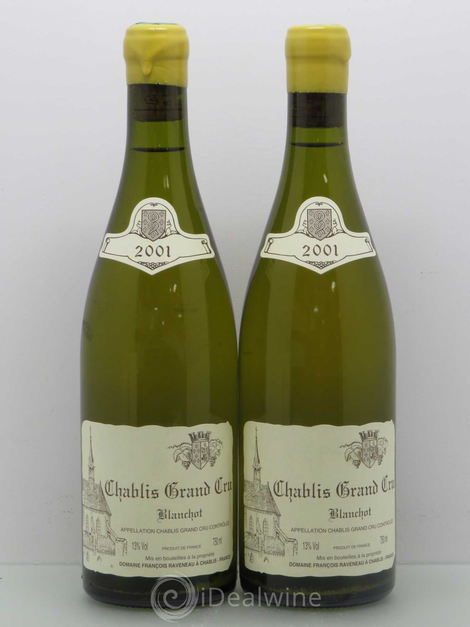Chablis Grand Cru Blanchot Raveneau (Domaine) 2001 - Posten von 2 Flaschen - 0
