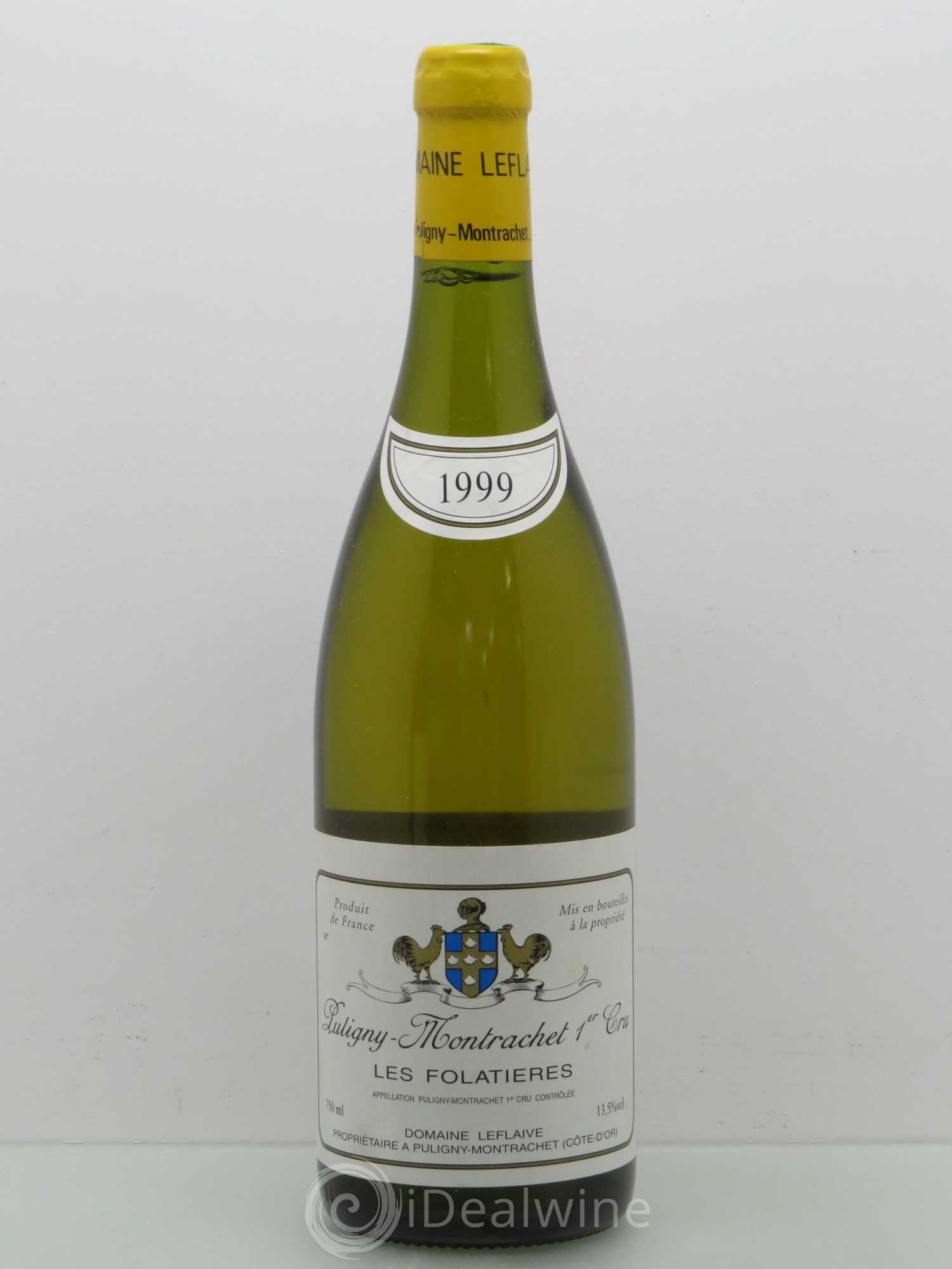 Puligny-Montrachet 1er Cru Les Folatières Leflaive (Domaine) 1999 - Lot de 1 bouteille - 0