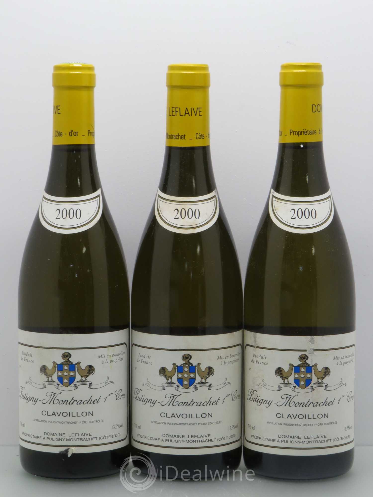 Puligny-Montrachet 1er Cru Clavoillon Leflaive (Domaine) 2000 - Lot de 3 bouteilles - 0