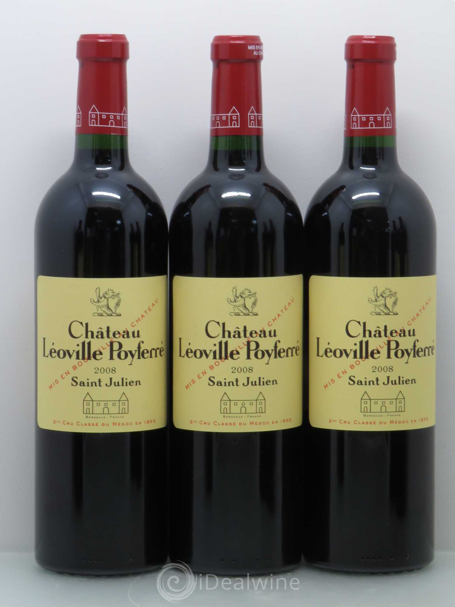 Château Léoville Poyferré 2ème Grand Cru Classé 2008 - Lot de 12 bouteilles - 3