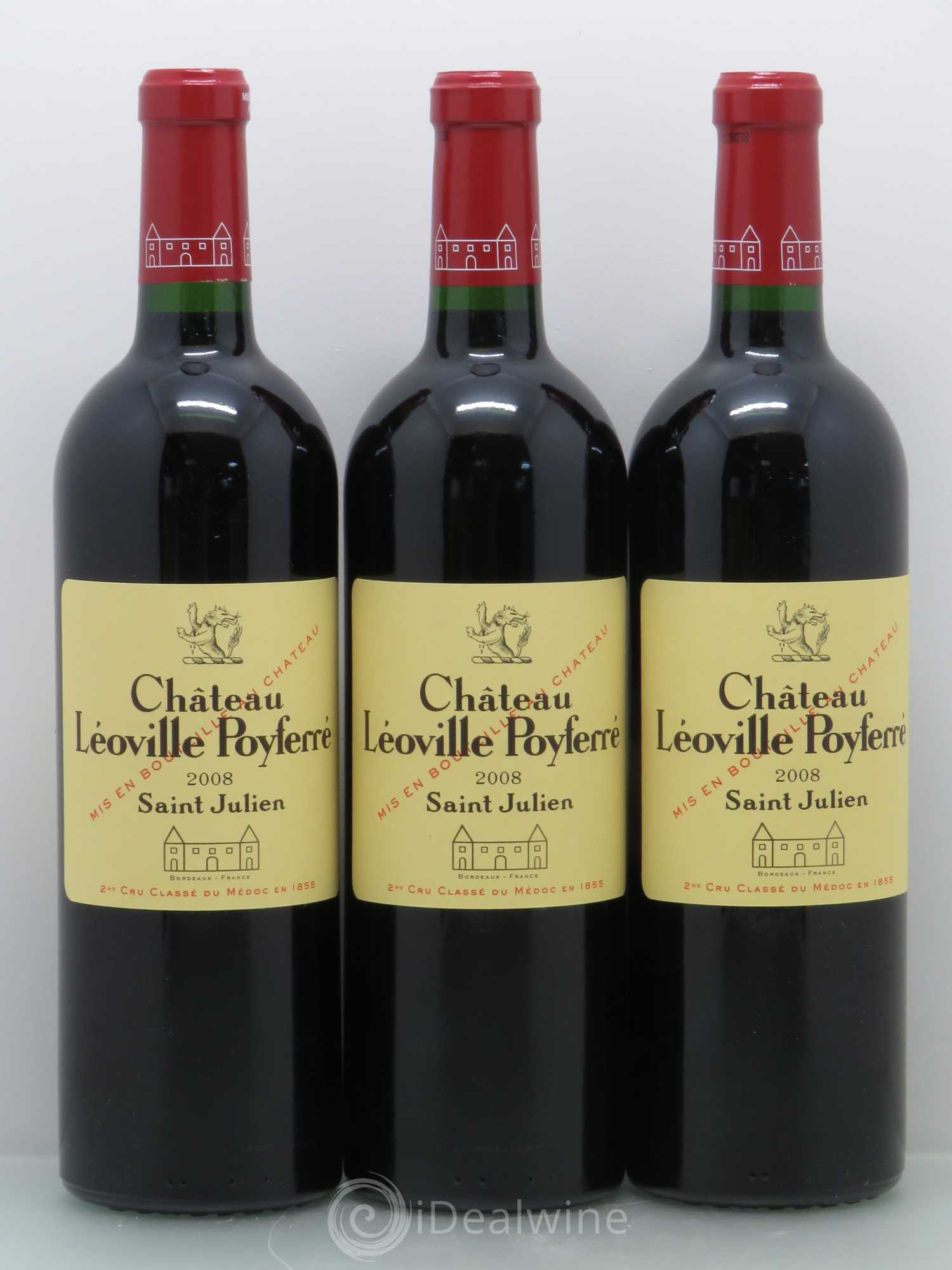 Château Léoville Poyferré 2ème Grand Cru Classé 2008 - Lot de 12 bouteilles - 4