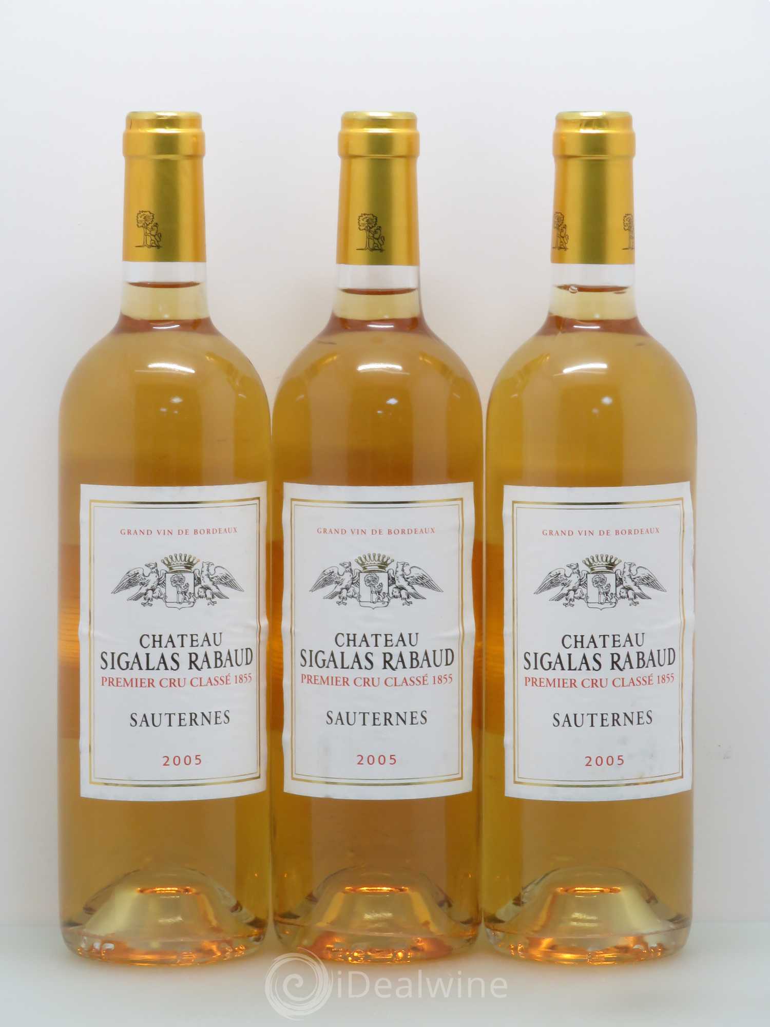 Château Sigalas Rabaud 1er Grand Cru Classé 2005 - Lotto di 3 bottiglie - 0