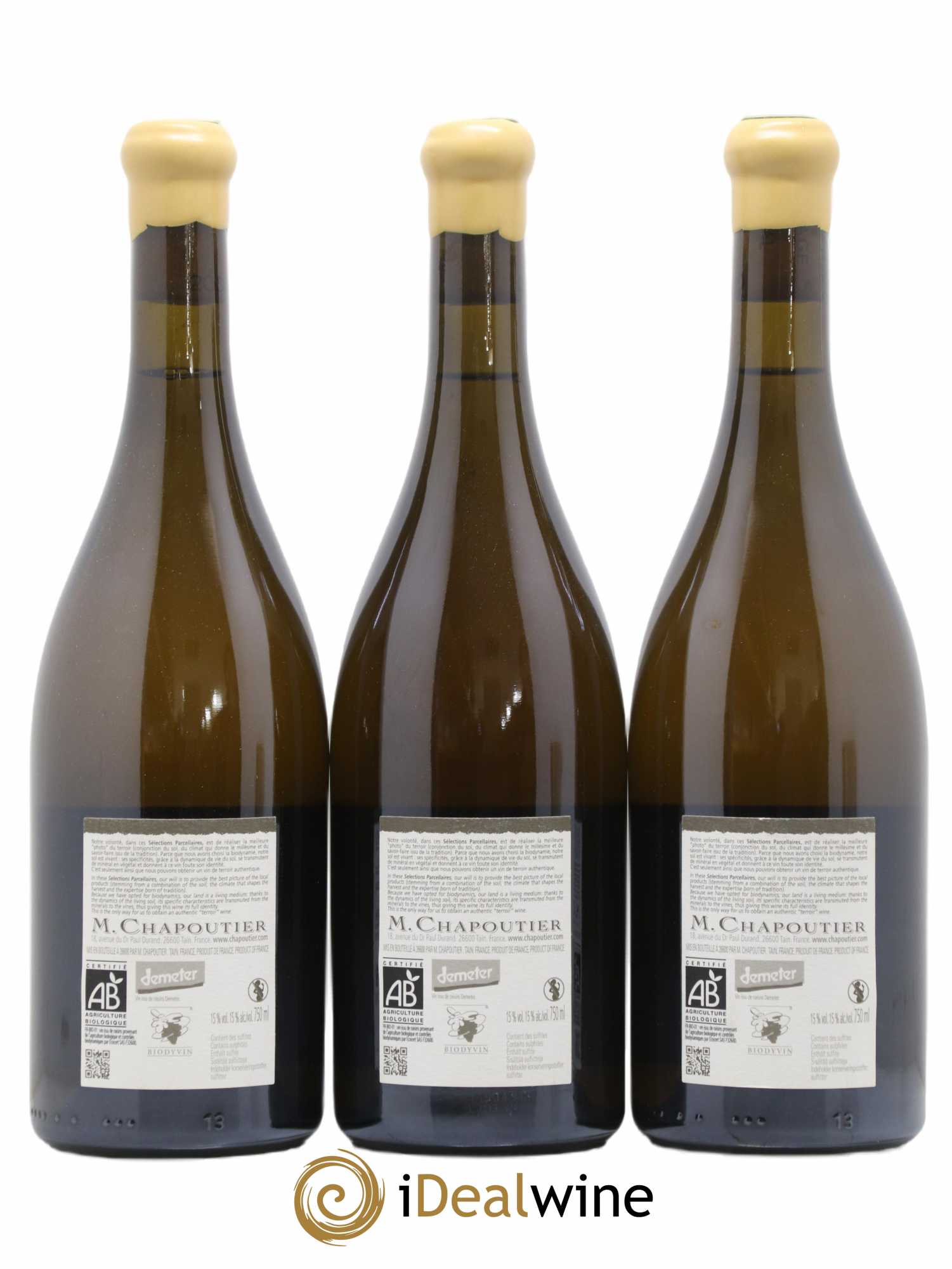 Hermitage Ermitage Le Méal Chapoutier 2009 - Lot de 3 bouteilles - 1