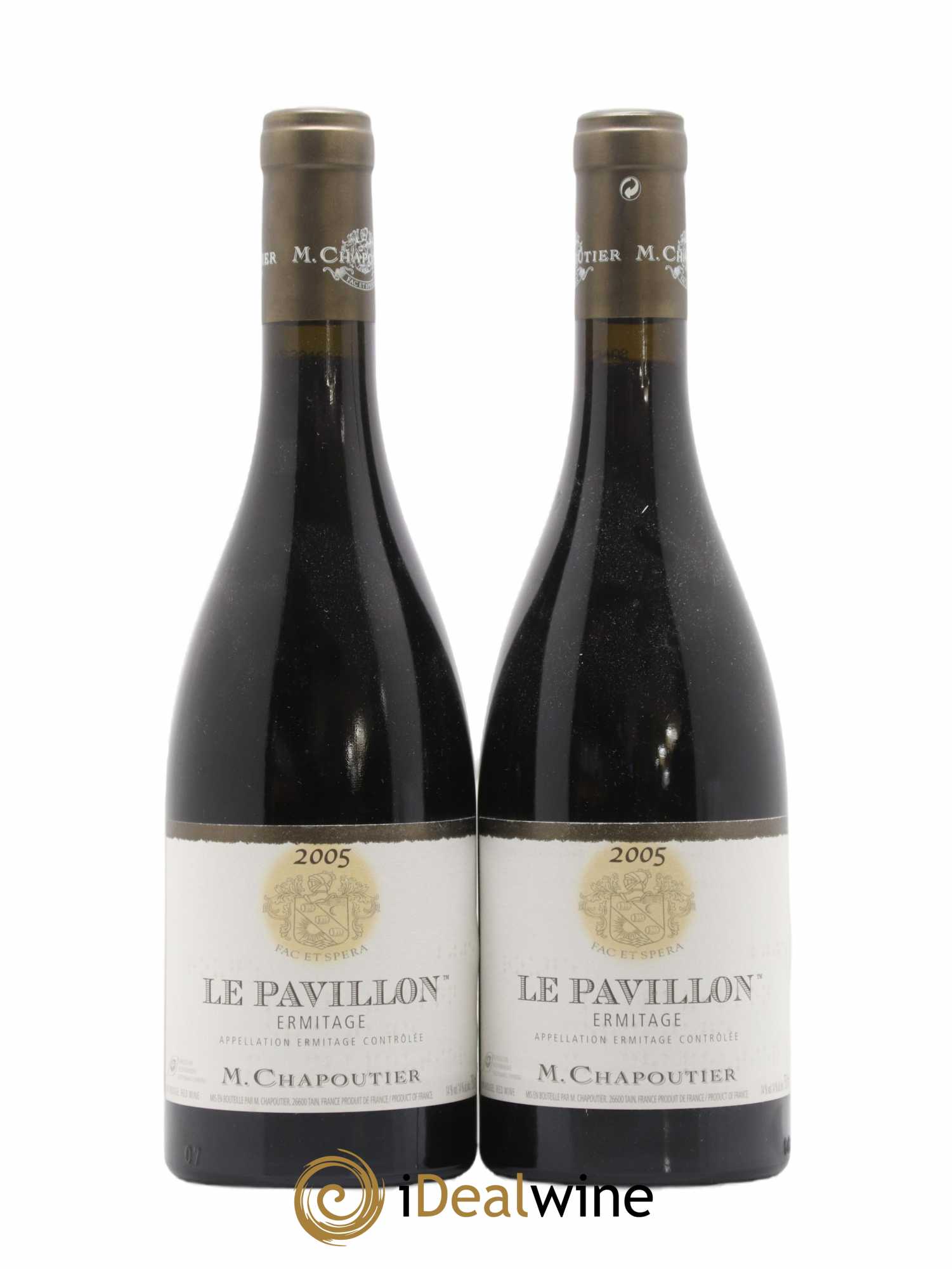 Hermitage Ermitage Le Pavillon Chapoutier 2005 - Lot de 2 bouteilles - 0