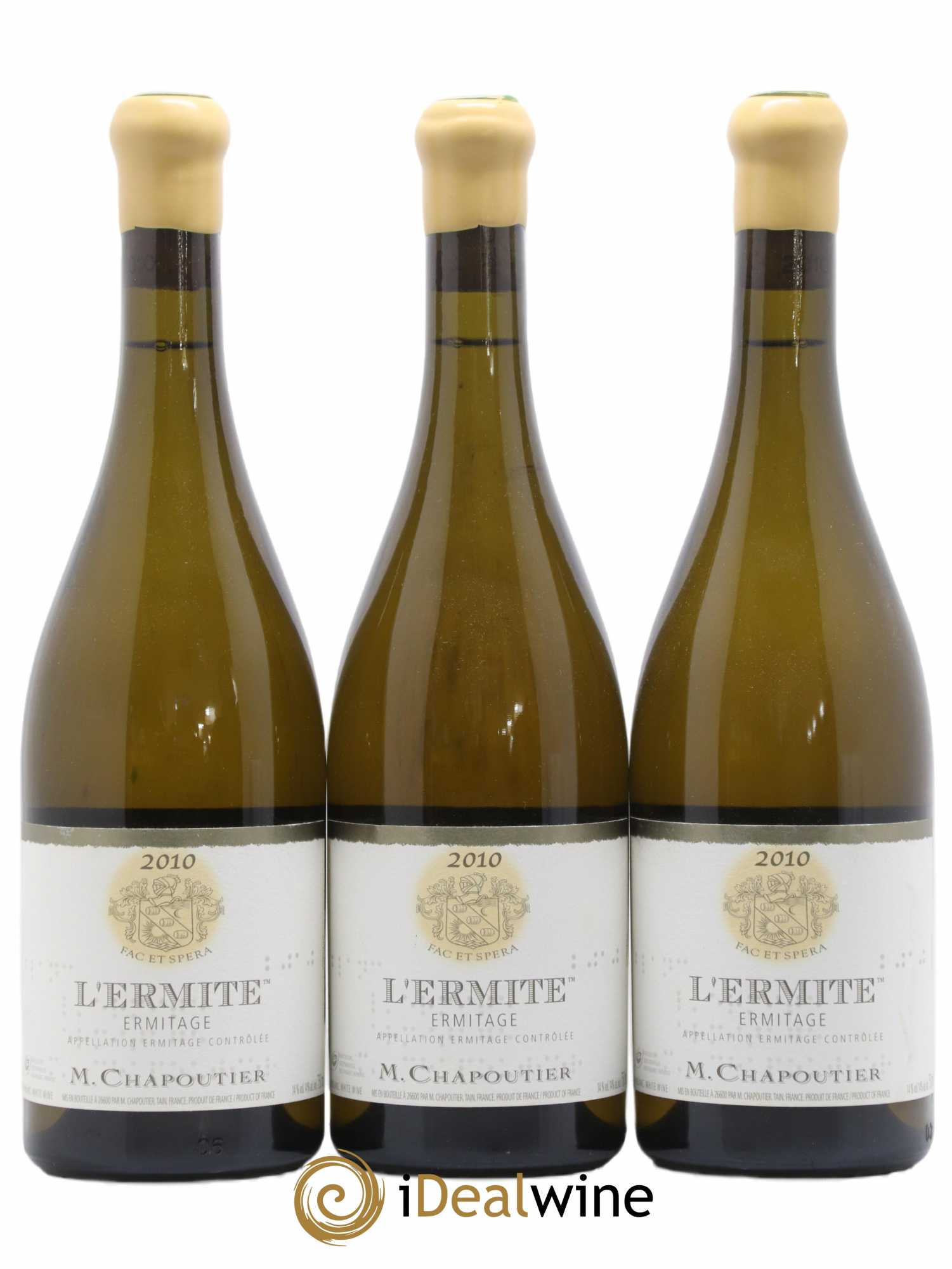 Hermitage Ermitage l'Ermite Chapoutier 2010 - Lot de 3 bouteilles - 0