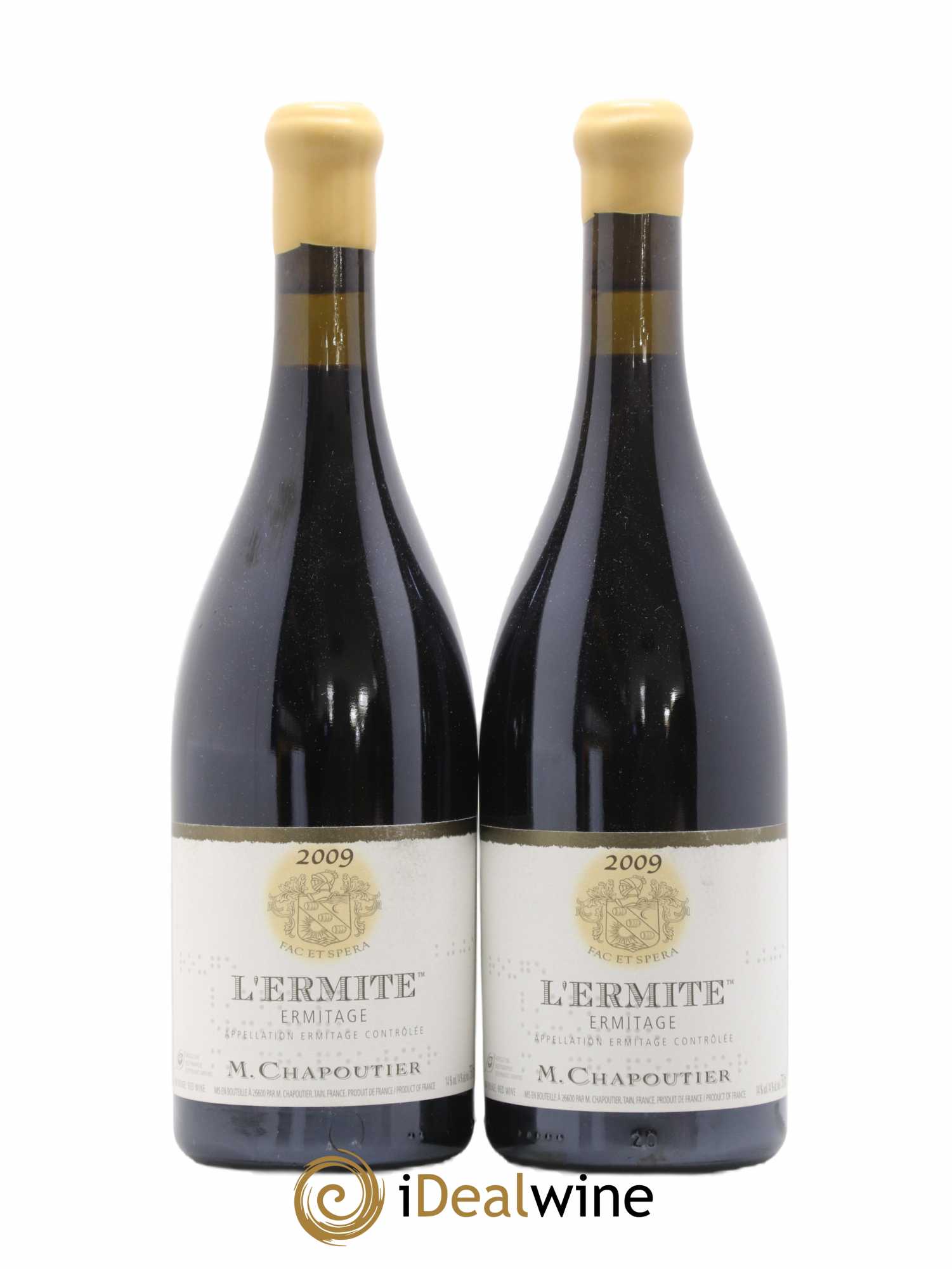 Hermitage Ermitage l'Ermite Chapoutier 2009 - Lot de 2 bouteilles - 0
