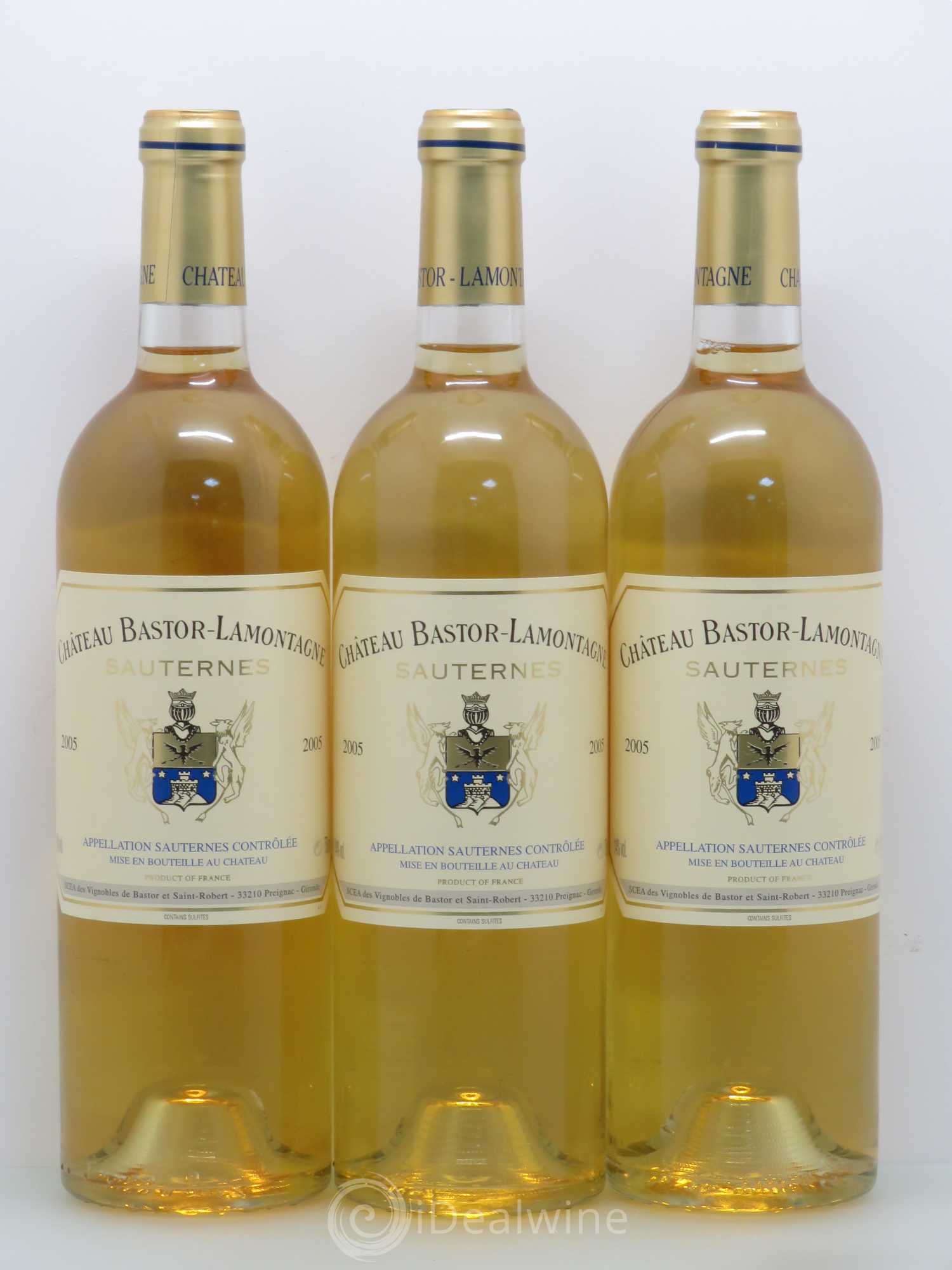 Château Bastor Lamontagne 2005 - Lotto di 3 bottiglie - 0