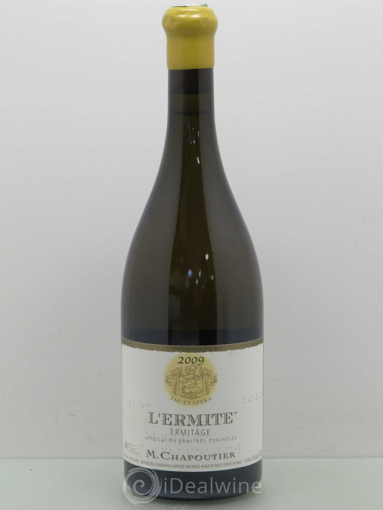 Hermitage Ermitage l'Ermite Chapoutier 2009 - Lot de 1 bouteille - 0