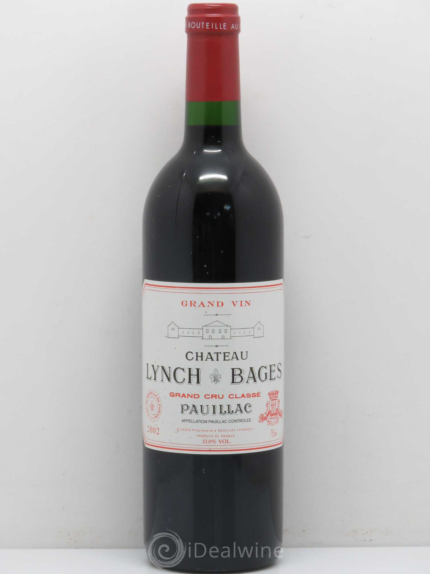 Château Lynch Bages 5ème Grand Cru Classé 2002 - Lot de 1 bouteille - 0