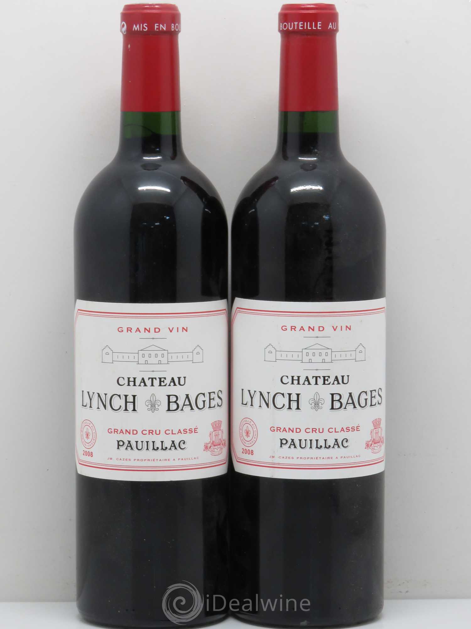 Château Lynch Bages 5ème Grand Cru Classé 2008 - Lot de 2 bouteilles - 0