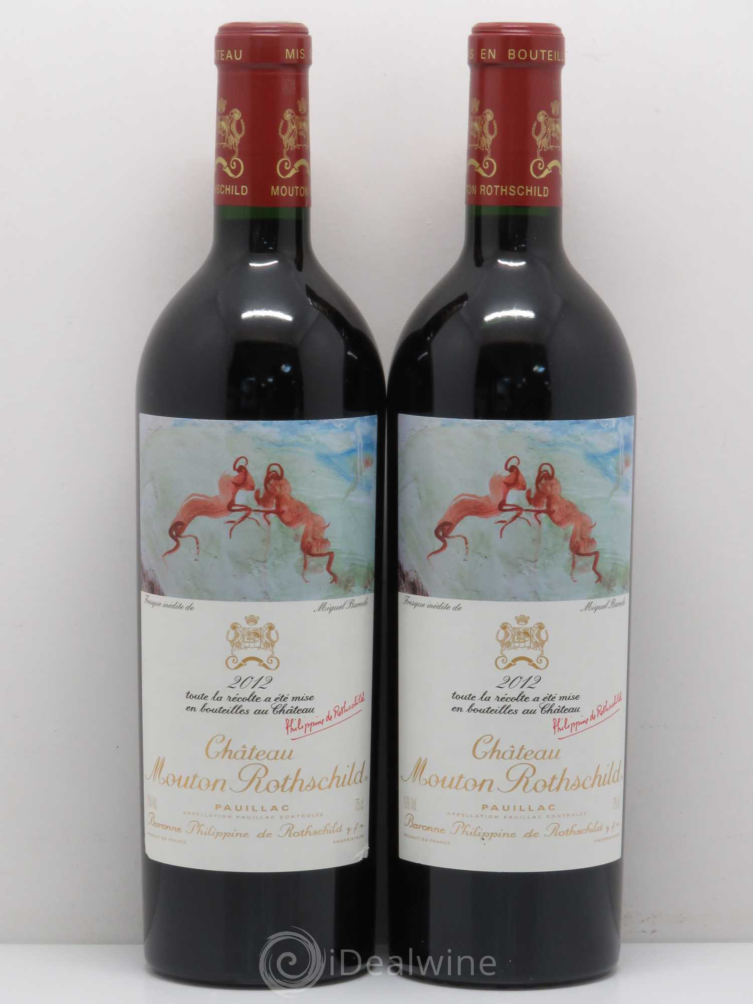 Château Mouton Rothschild 1er Grand Cru Classé 2012 - Lot de 2 bouteilles - 0