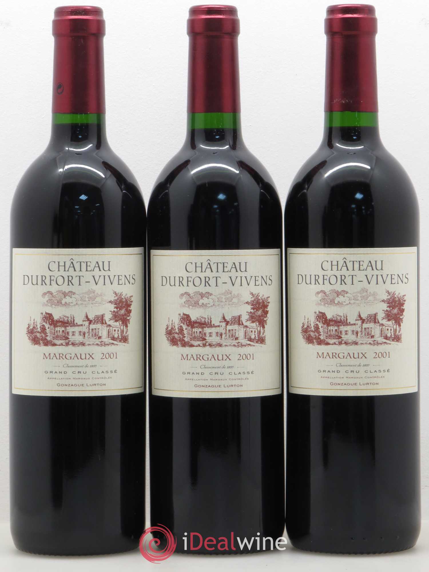 Château Durfort Vivens 2ème Grand Cru Classé 2001 - Lot de 12 bouteilles - 1