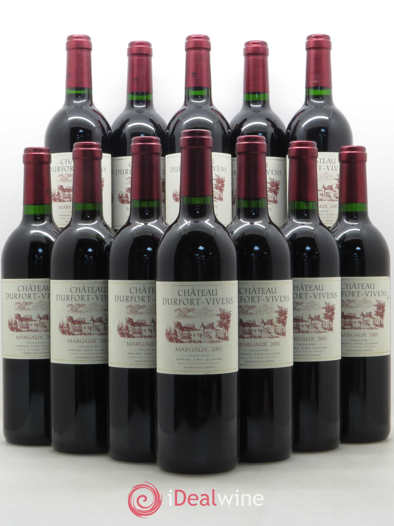 Château Durfort Vivens 2ème Grand Cru Classé 2001 - Lot de 12 bouteilles - 0
