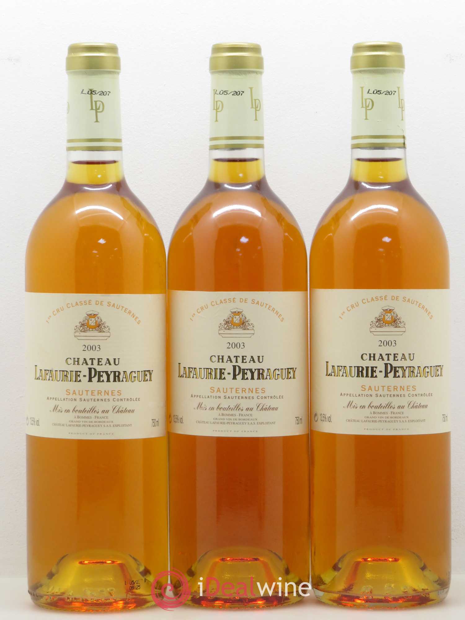 Château Lafaurie-Peyraguey 1er Grand Cru Classé 2003 - Lotto di 12 bottiglie - 2