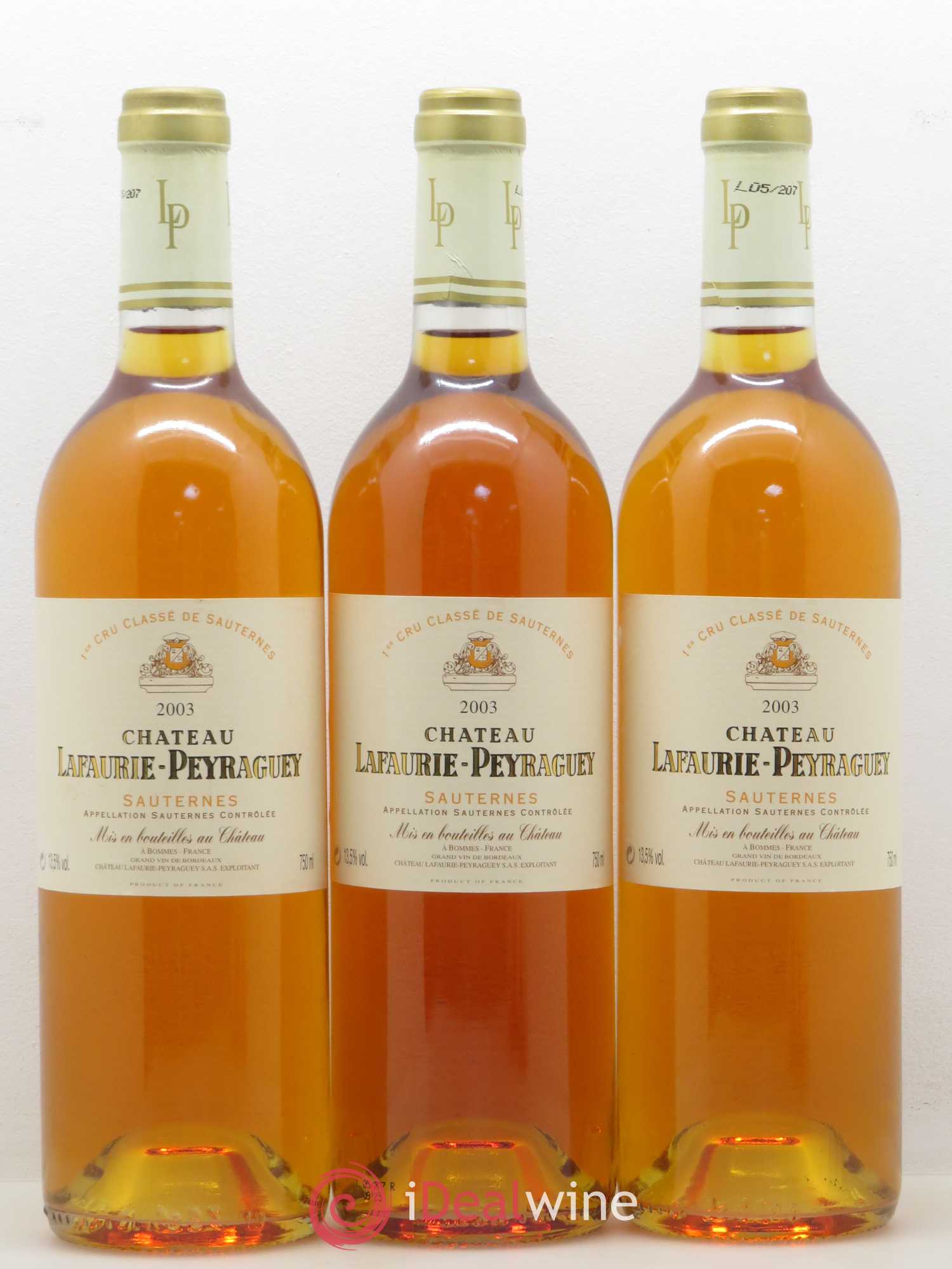 Château Lafaurie-Peyraguey 1er Grand Cru Classé 2003 - Lotto di 12 bottiglie - 3