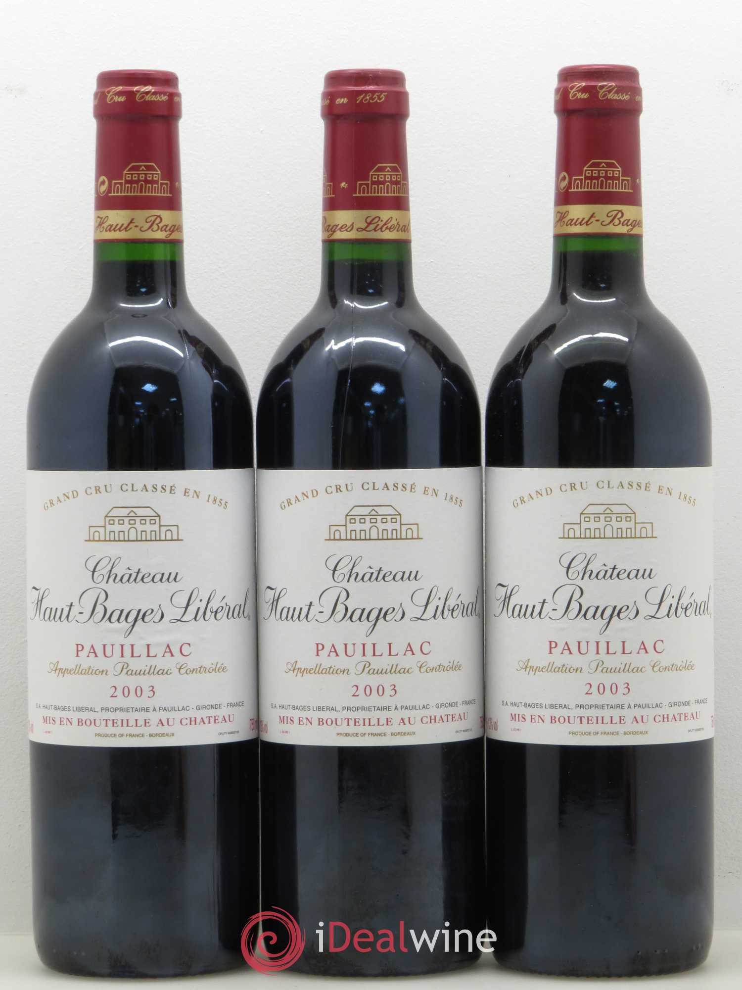 Château Haut Bages Libéral 5ème Grand Cru Classé 2003 - Lot de 12 bouteilles - 3