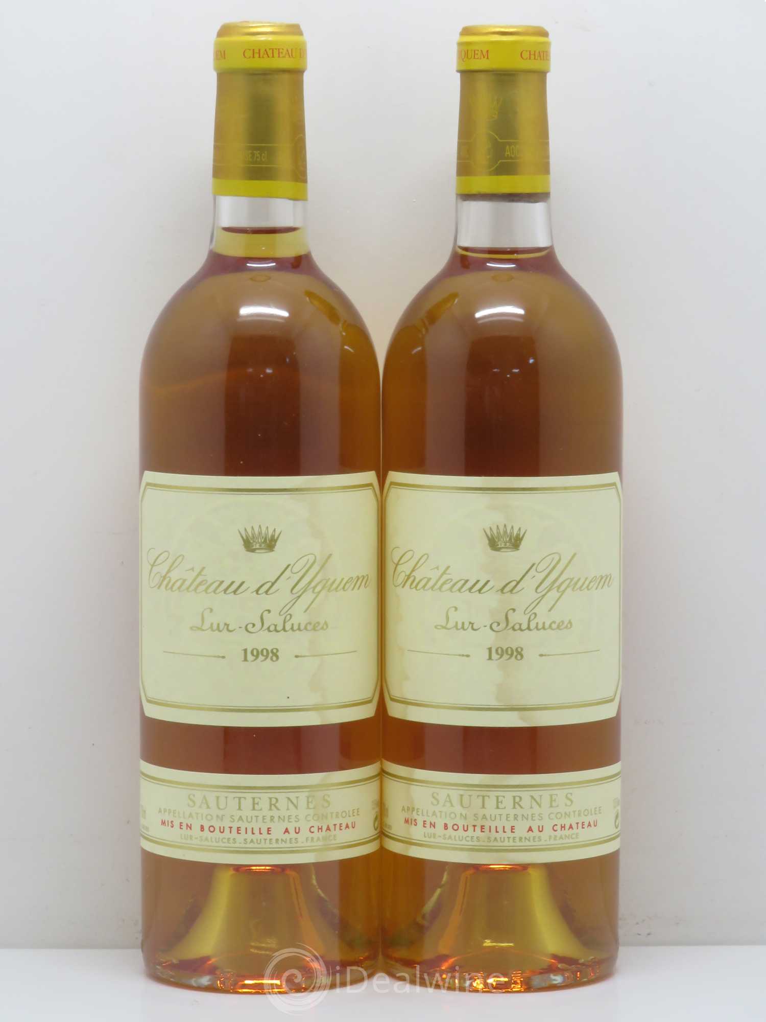 Château d' Yquem 1er Cru Classé Supérieur 1998 - Lotto di 2 bottiglie - 0