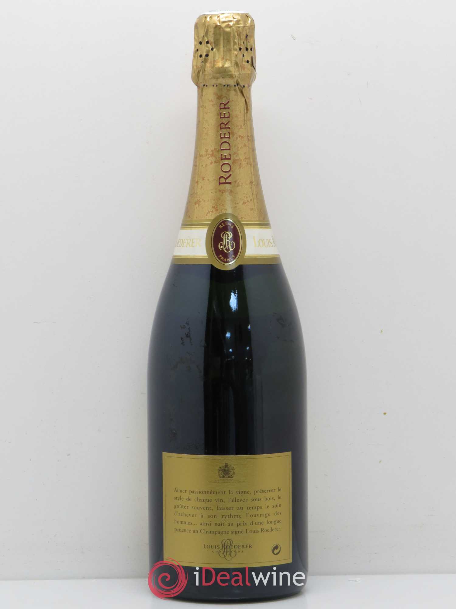 Millésimé Brut Louis Roederer 1996 - Lot de 1 bouteille - 1