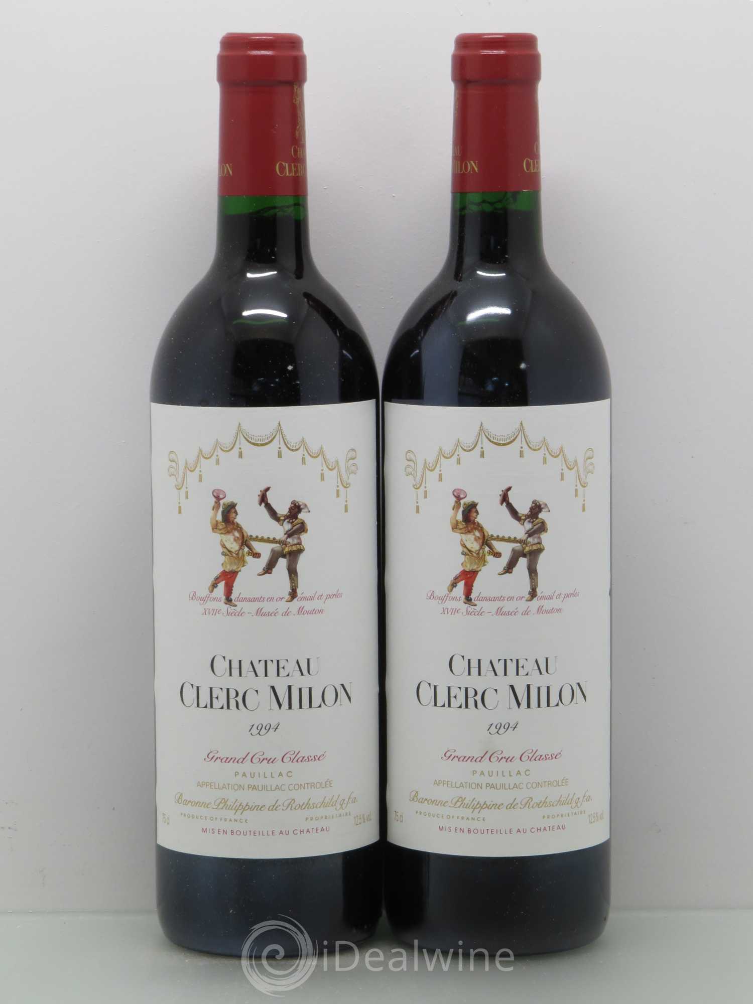 Château Clerc Milon 5ème Grand Cru Classé 1994 - Lot de 2 bouteilles - 0