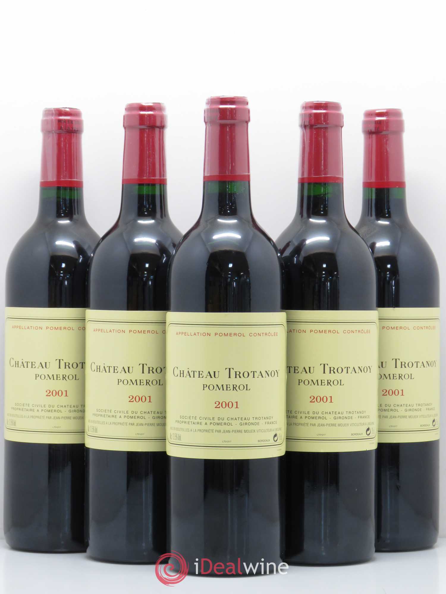 Château Trotanoy 2001 - Lot de 5 bouteilles - 0