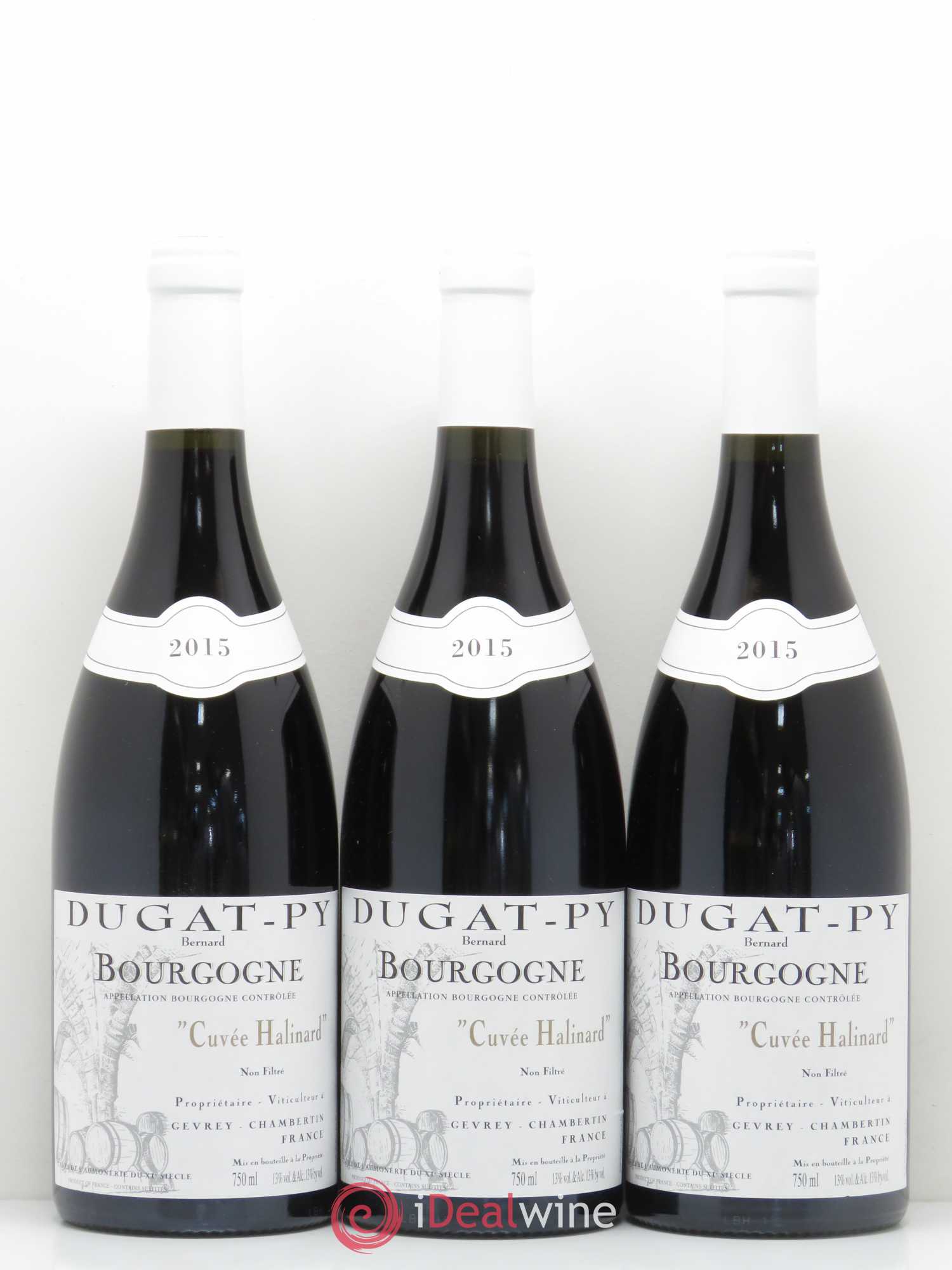 Bourgogne Cuvée Halinard Dugat-Py 2015 - Lot de 3 bouteilles - 0