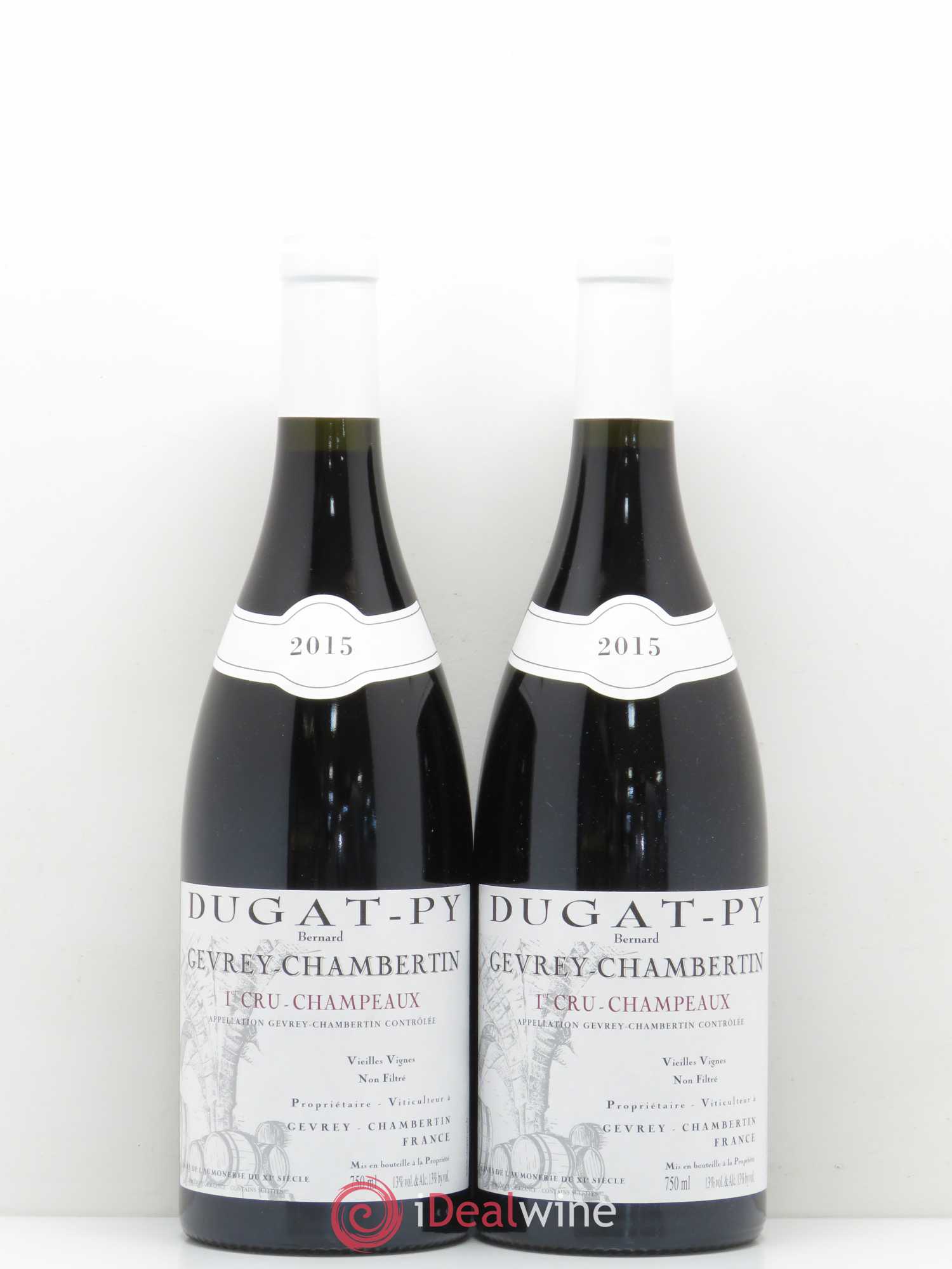 Gevrey-Chambertin 1er Cru Champeaux Dugat-Py 2015 - Lot de 2 bouteilles - 0