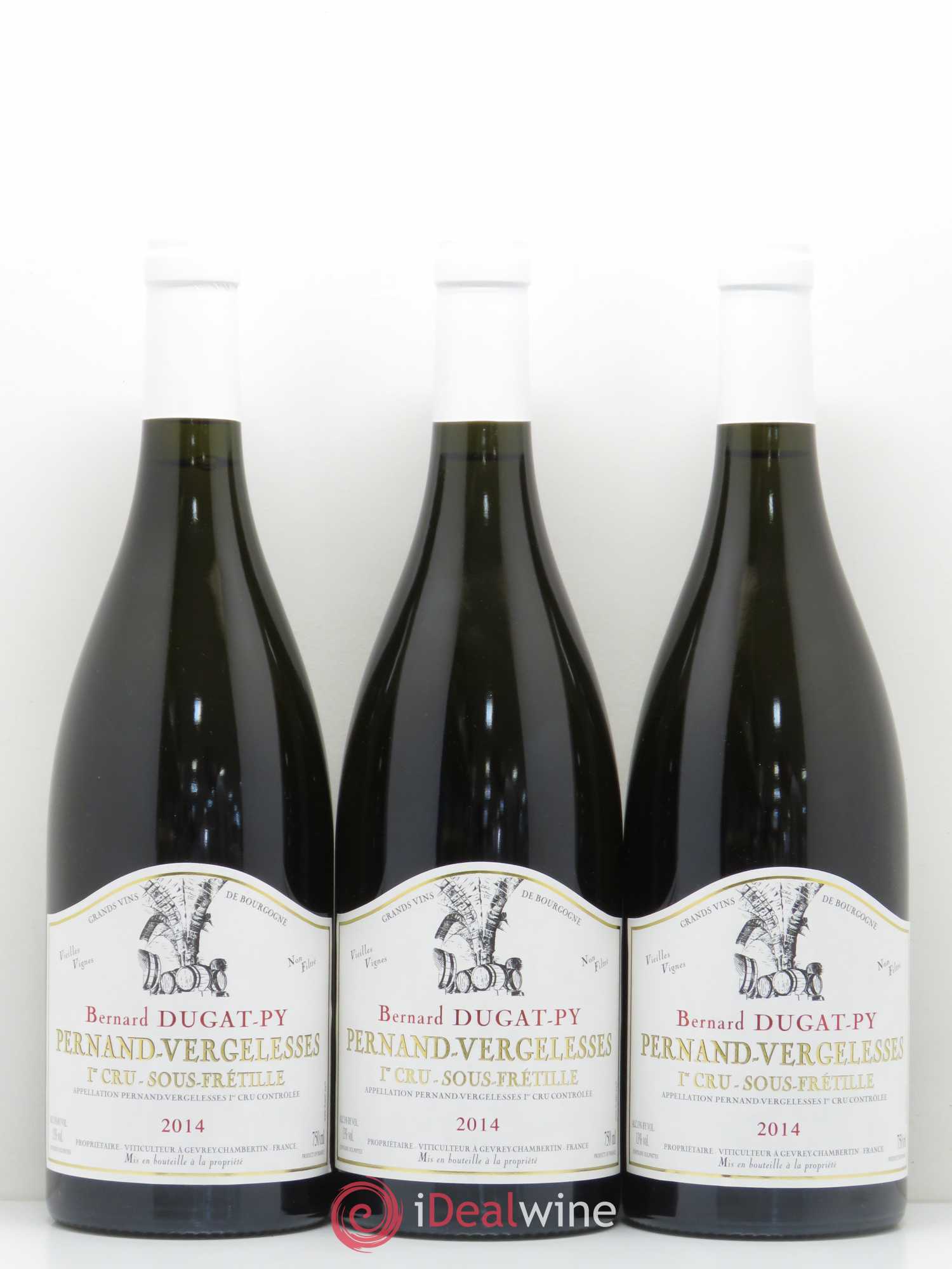 Pernand-Vergelesses 1er Cru Sous Frétille Dugat-Py Vieilles vignes 2014 - Posten von 3 Flaschen - 0